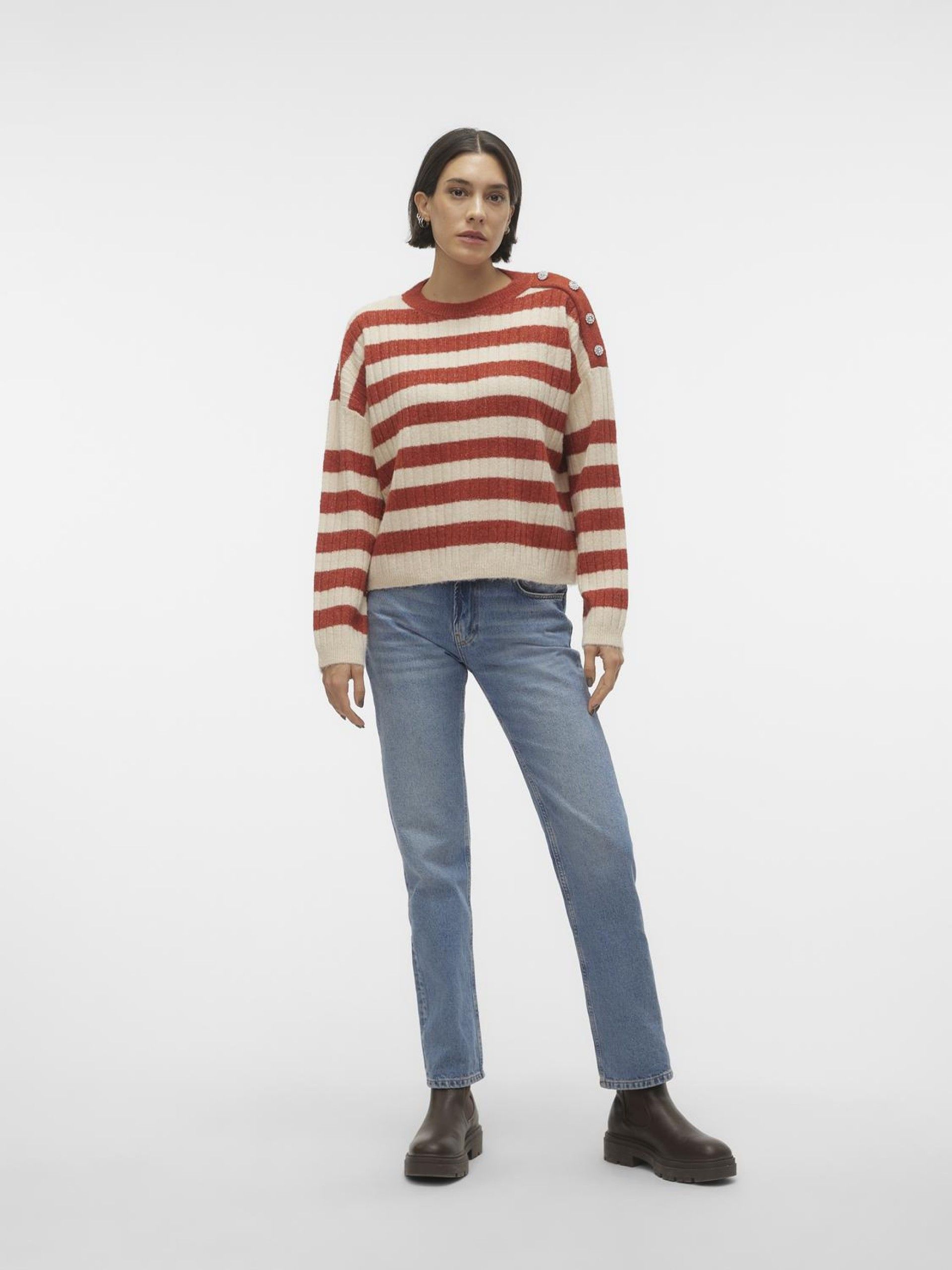 Camisola Mulher ELYA Barras VERO MODA