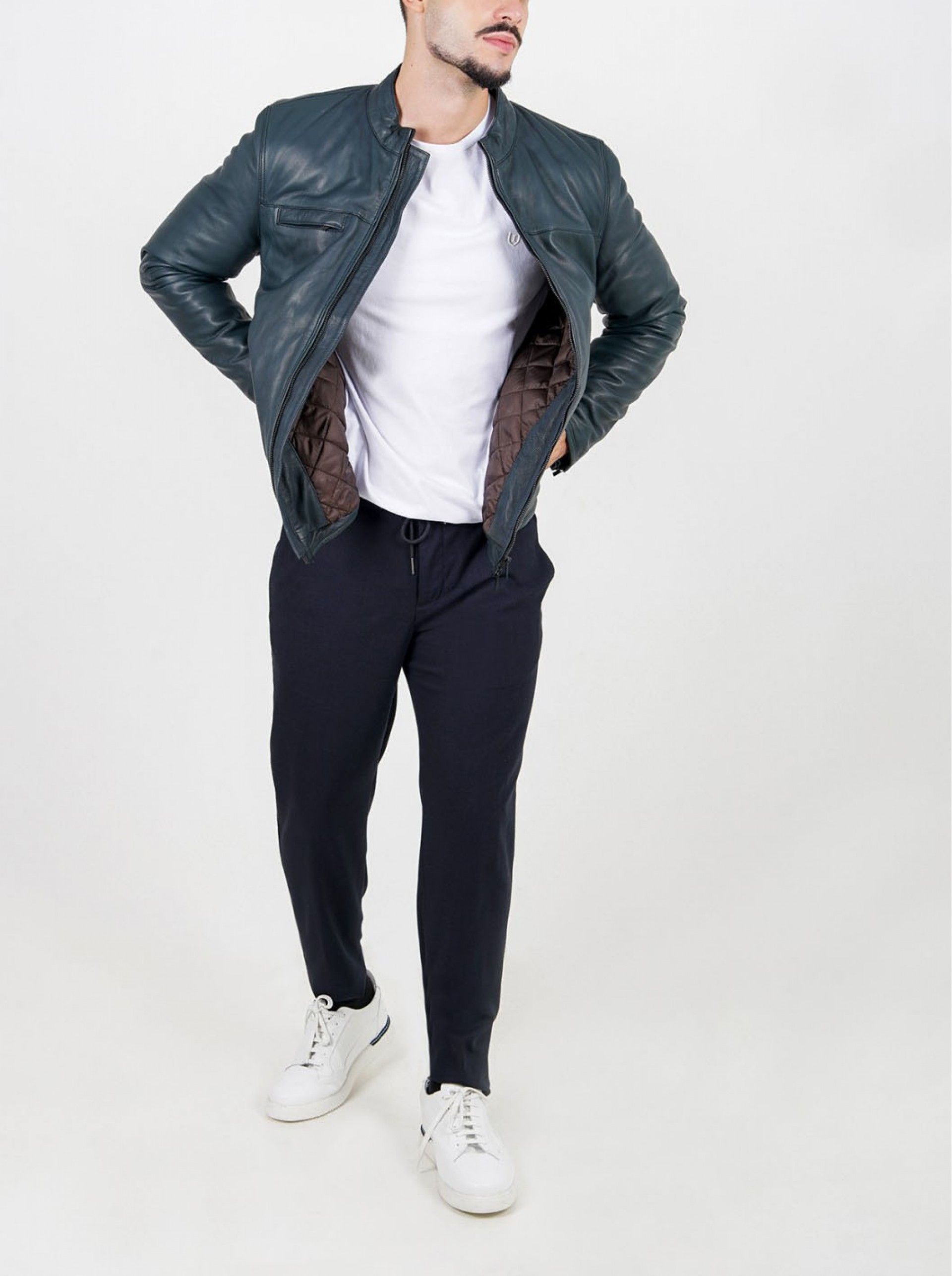 Casaco Homem Pele Genuina Suits Inc