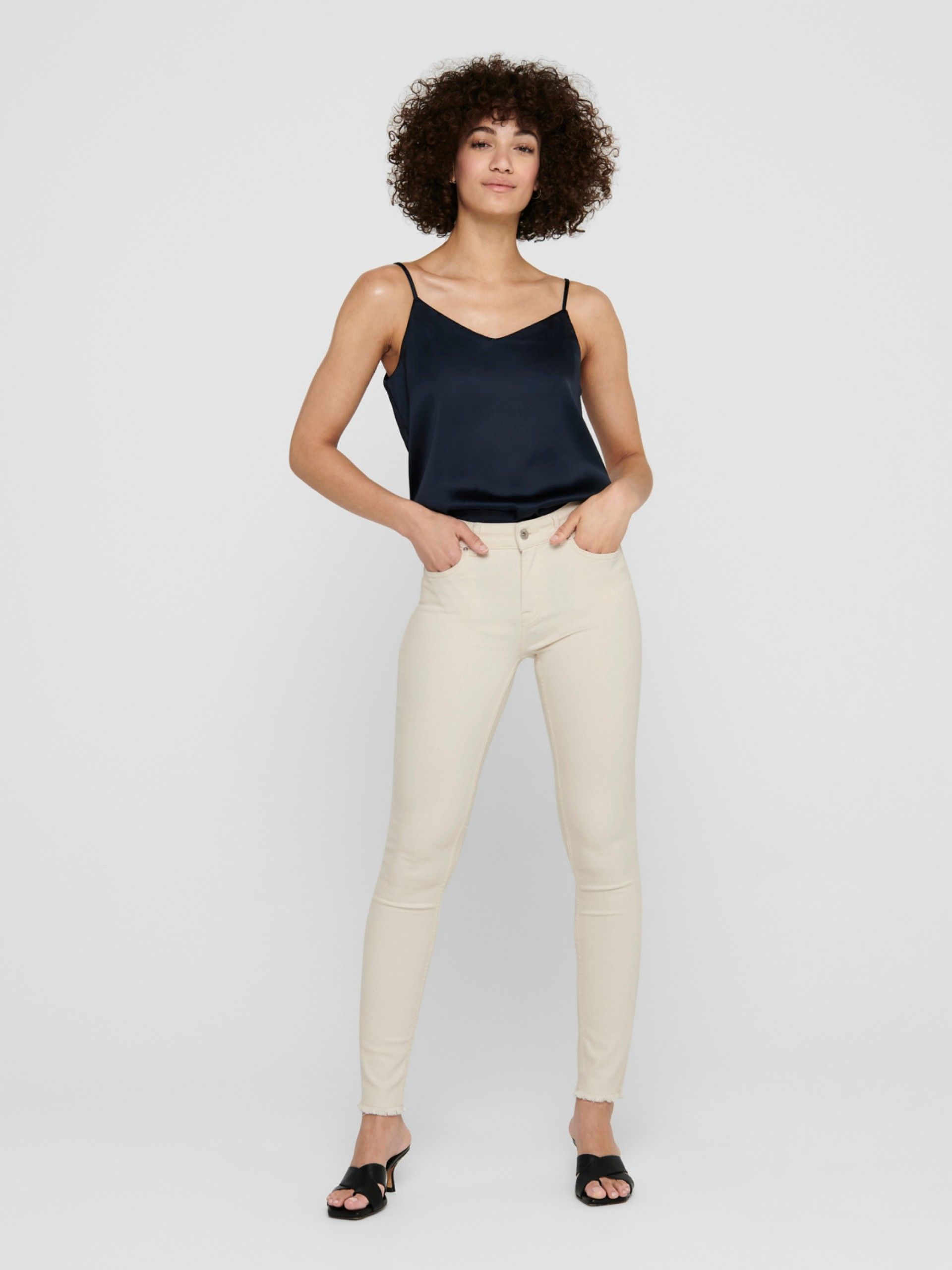 Calça Mulher Jeans BLUSH MID ONLY