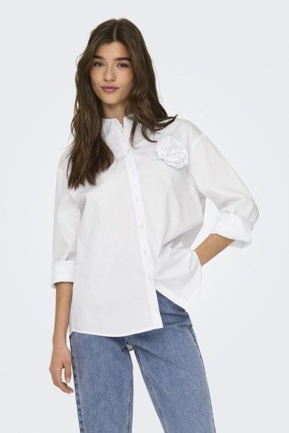 Blusa MILLERIA Flor Peito ONLY