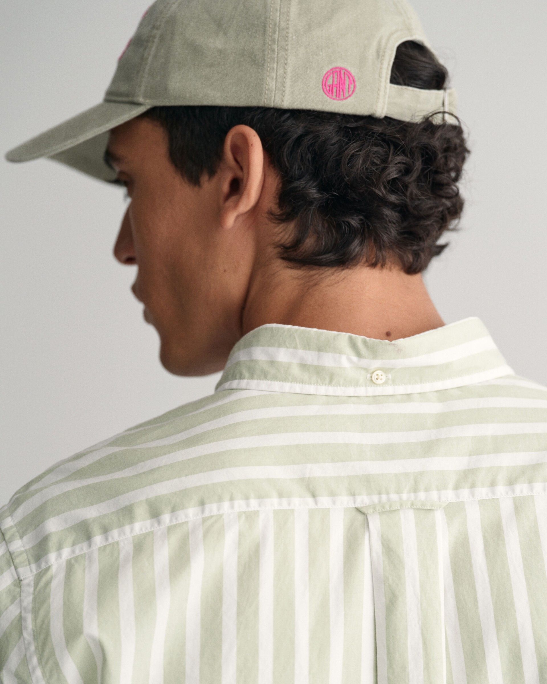 Camisa Homem Risca GANT Reg Fit