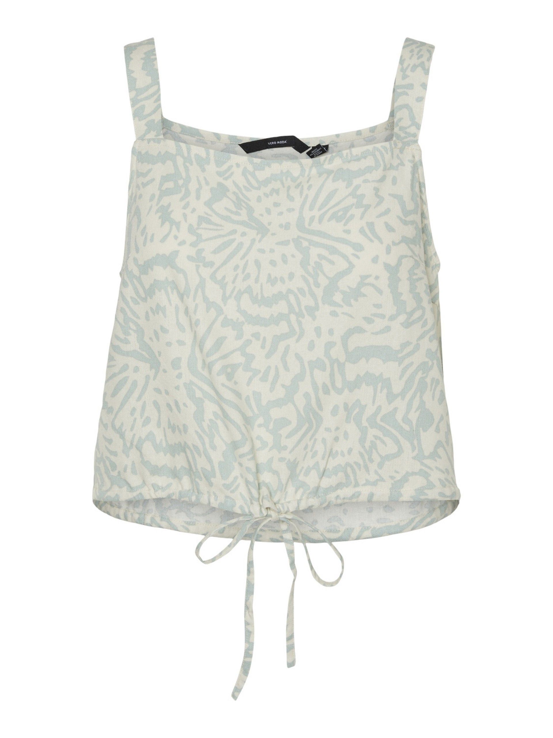 Top Mymilo Singlet Cropped Print Vero Moda