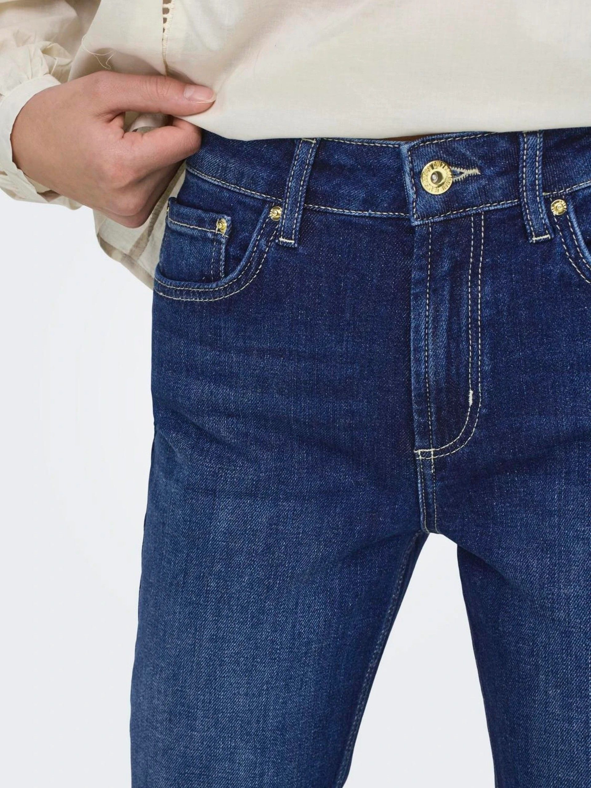 Calça Mulher Jeans Lilou Hw Slim ONLY