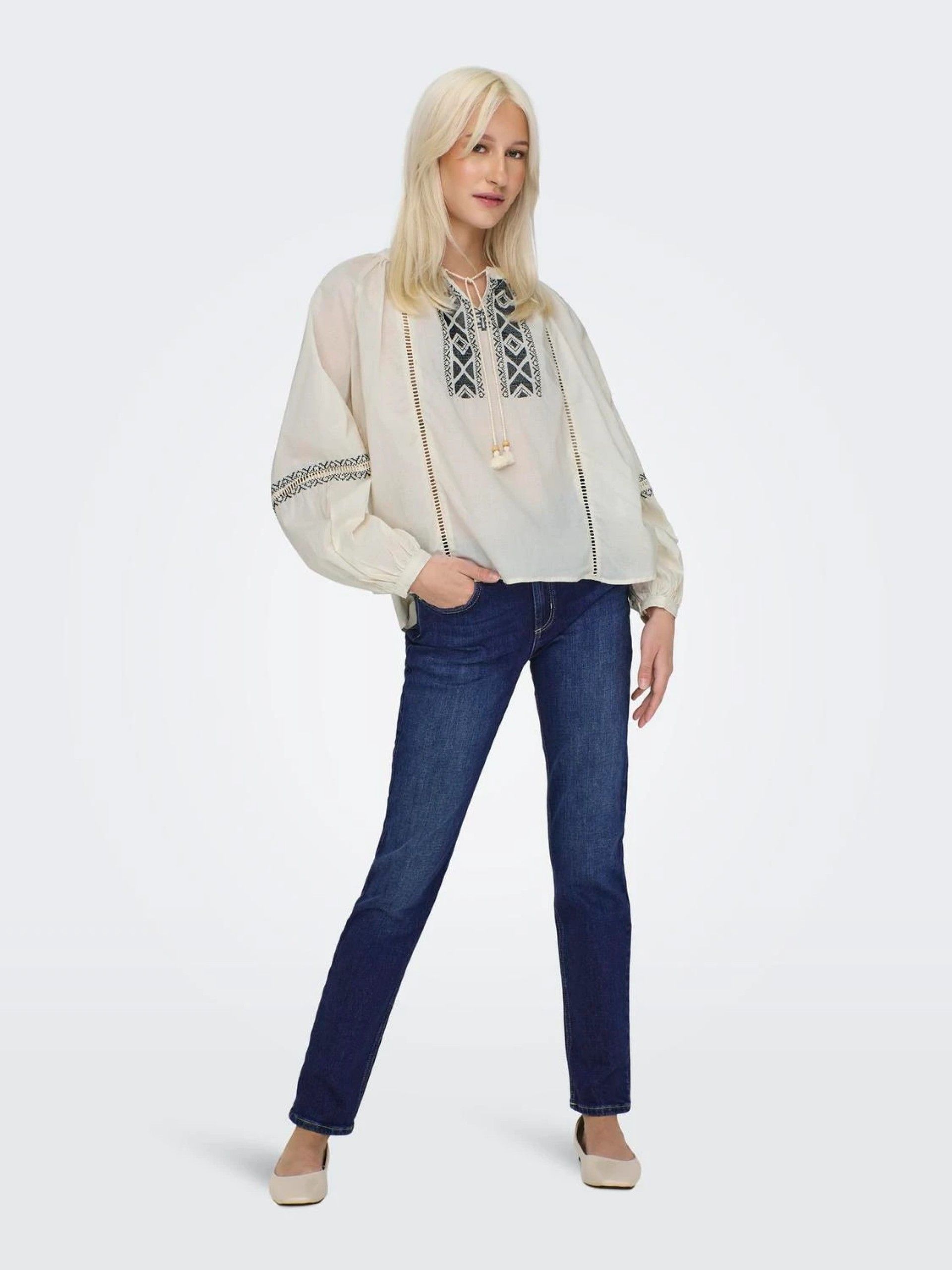 Calça Mulher Jeans Lilou Hw Slim ONLY