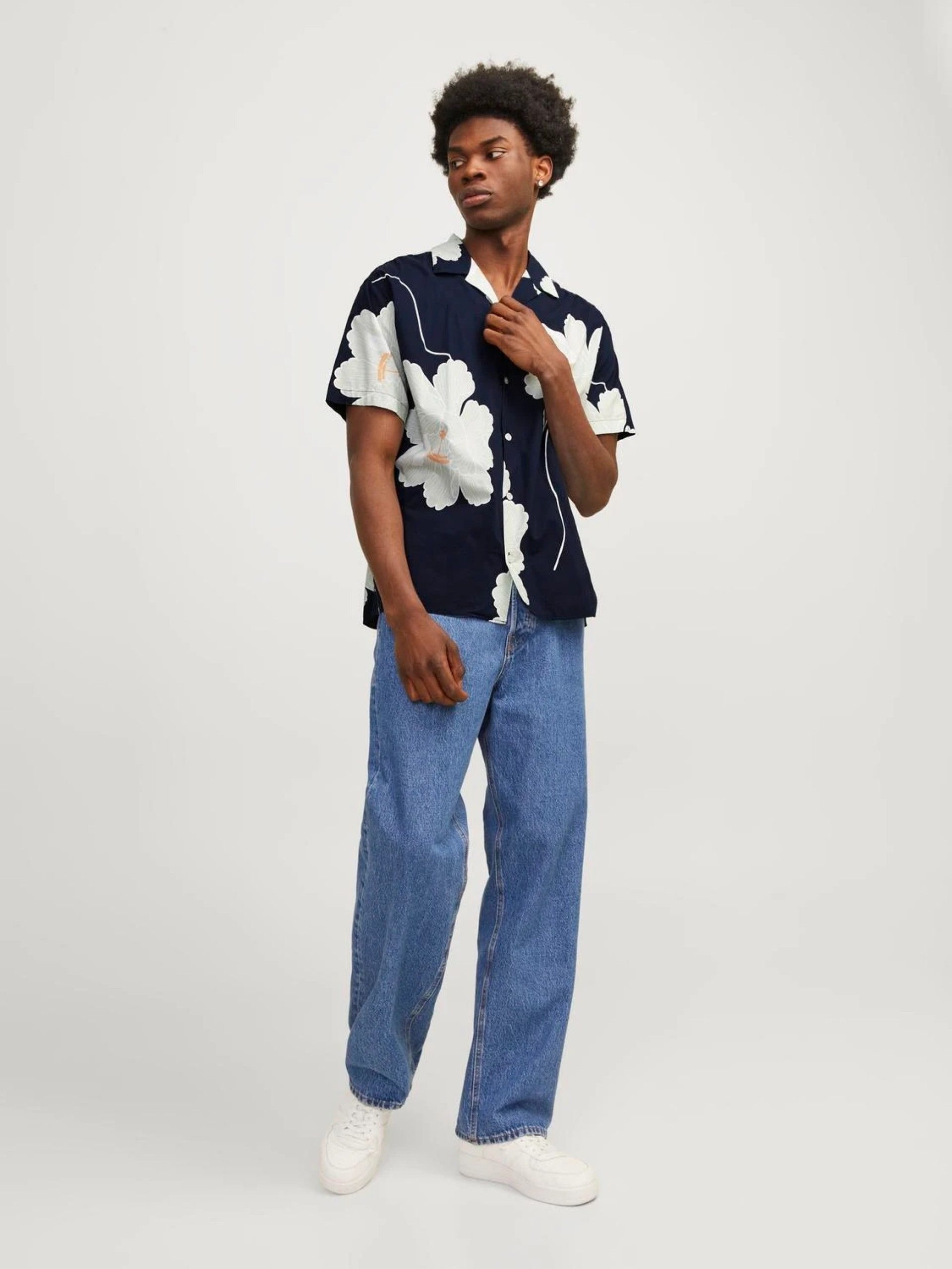 Camisa Homem V m/curta Blapalma Resort Jack Jones