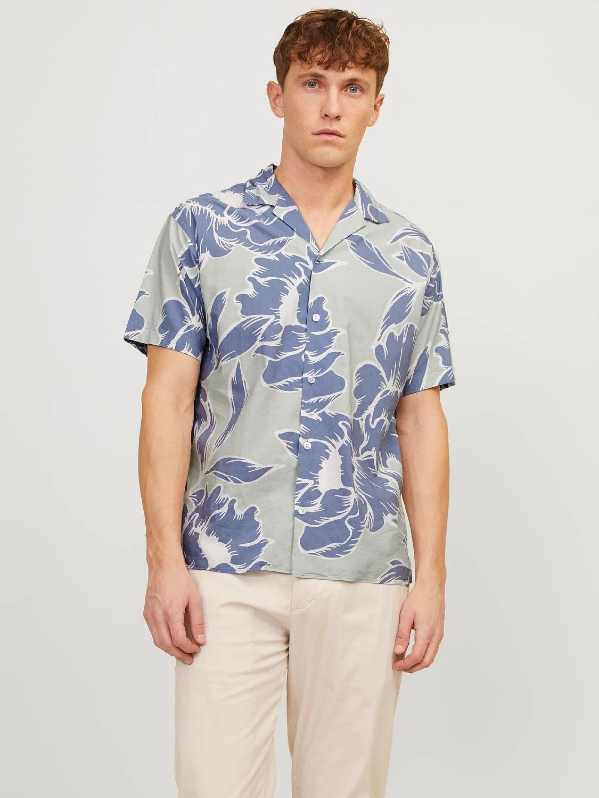 Camisa Homem V m/curta Blapalma Resort Jack Jones