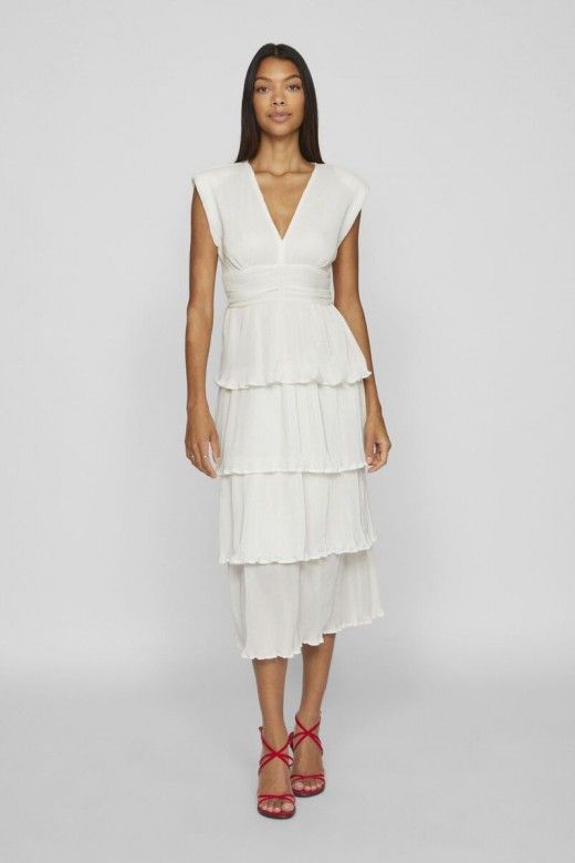 Vestido LILIAN V Plisse VILA Vestido LILIAN V Plisse VILA