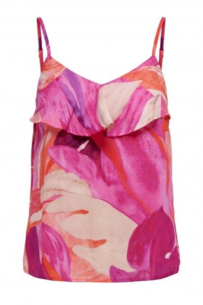 Top Singlet ALMA Print Poly Frill ONLY