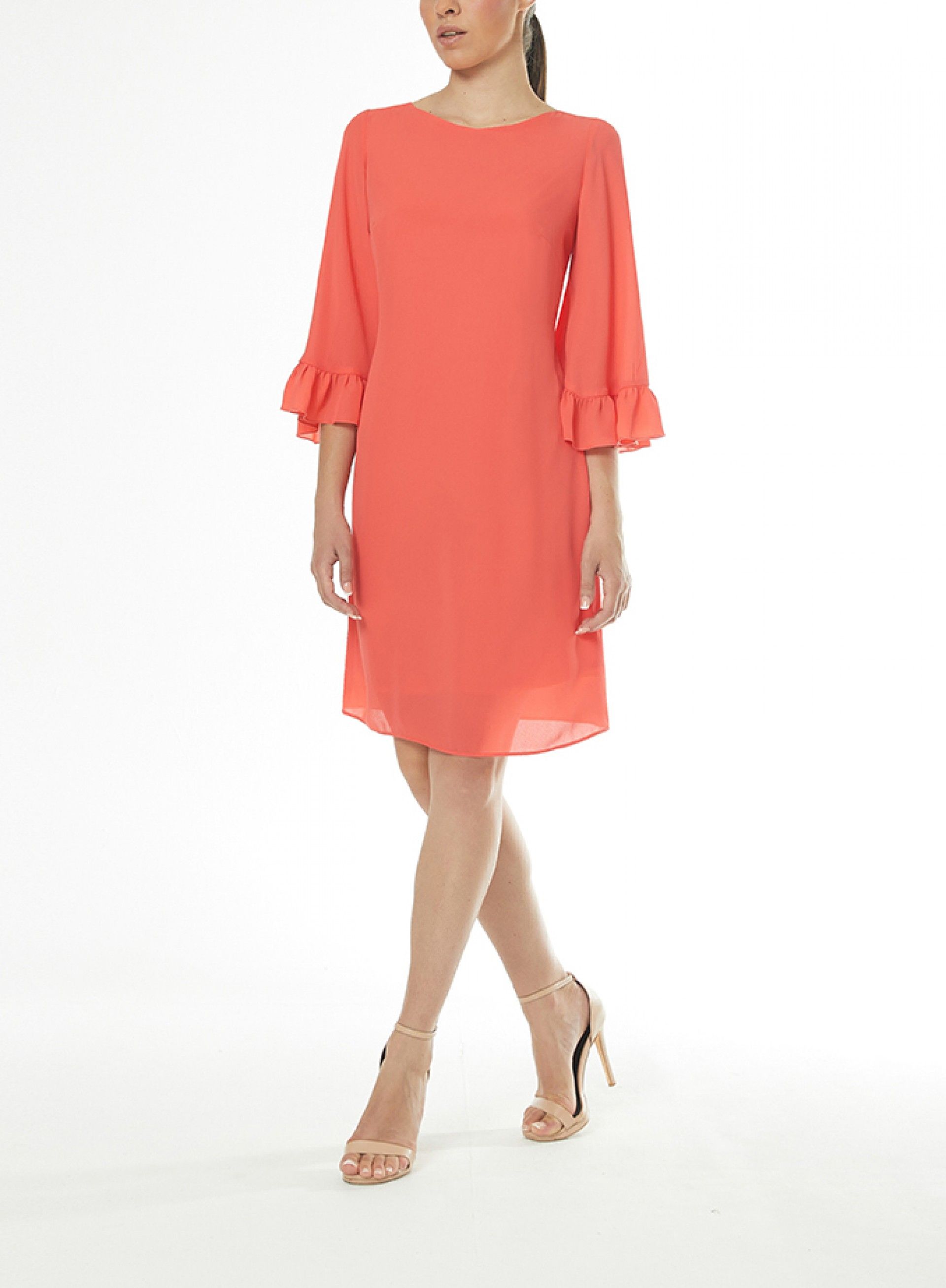 Vestido Reto Volantes ARGGIDO