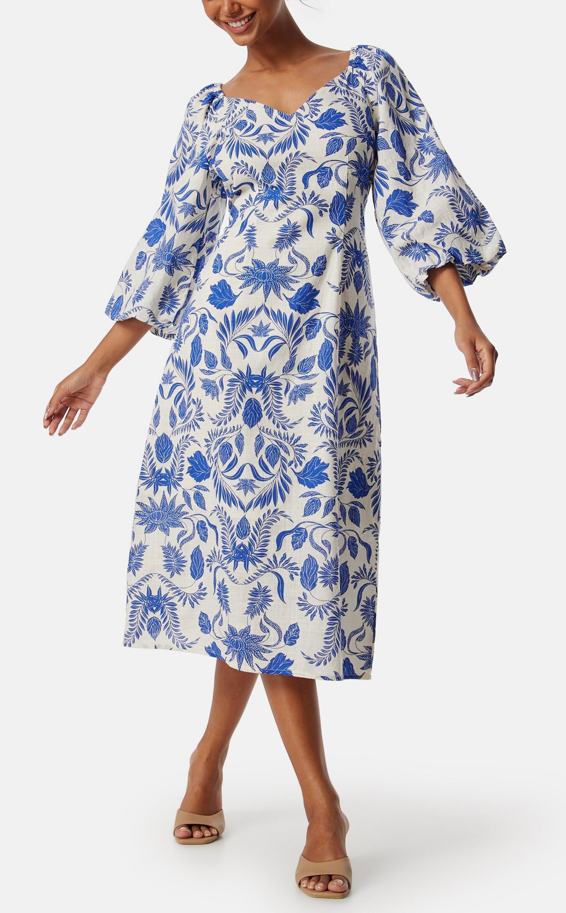 Vestido Midi 3/4 Billie Print YAS