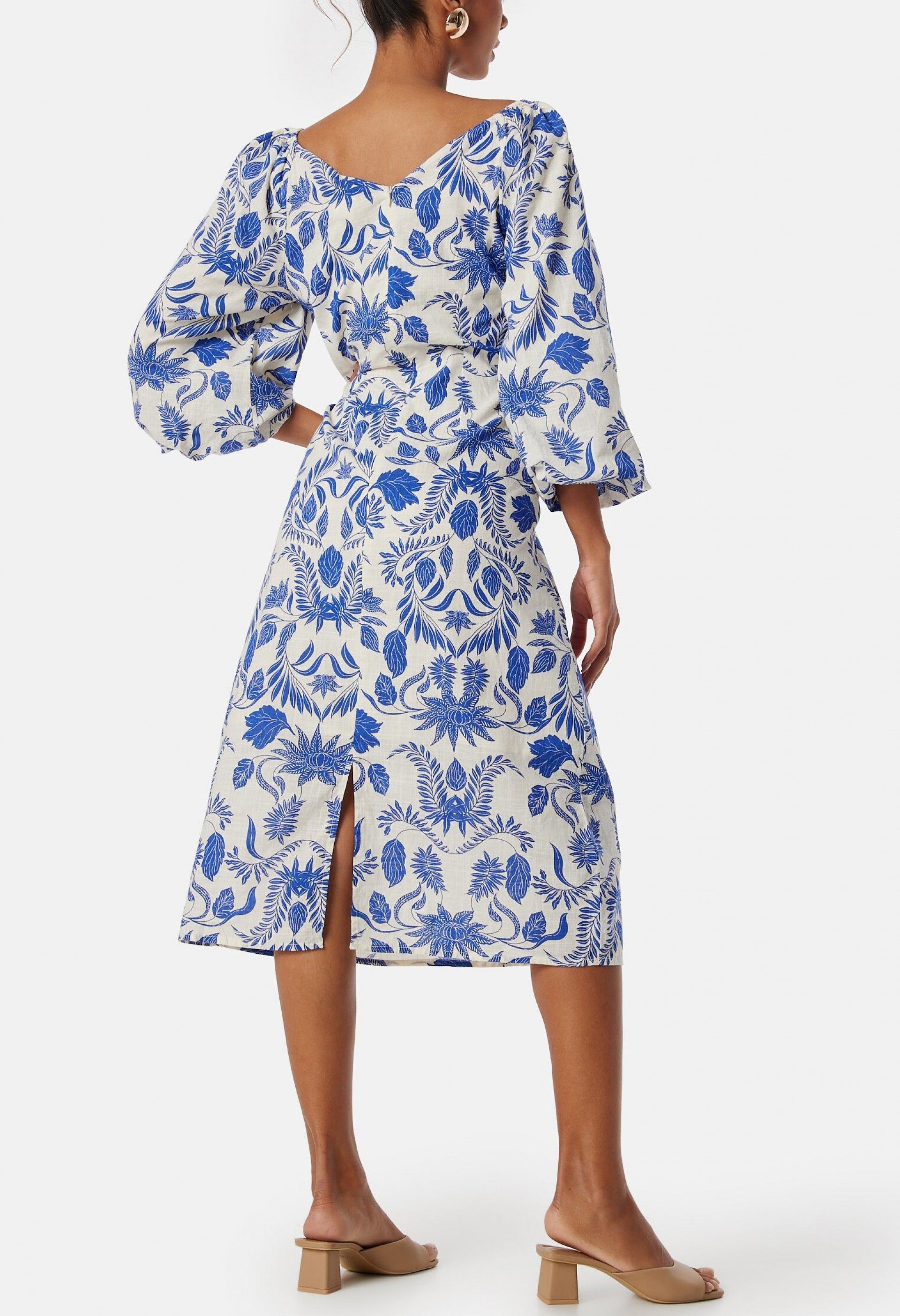 Vestido Midi 3/4 Billie Print YAS