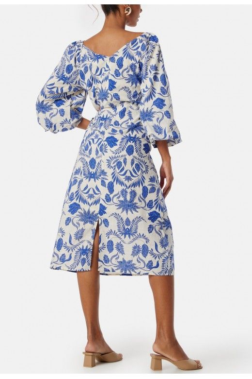 Vestido Midi 3/4 Billie Print YAS Vestido Midi 3/4 Billie Print YAS