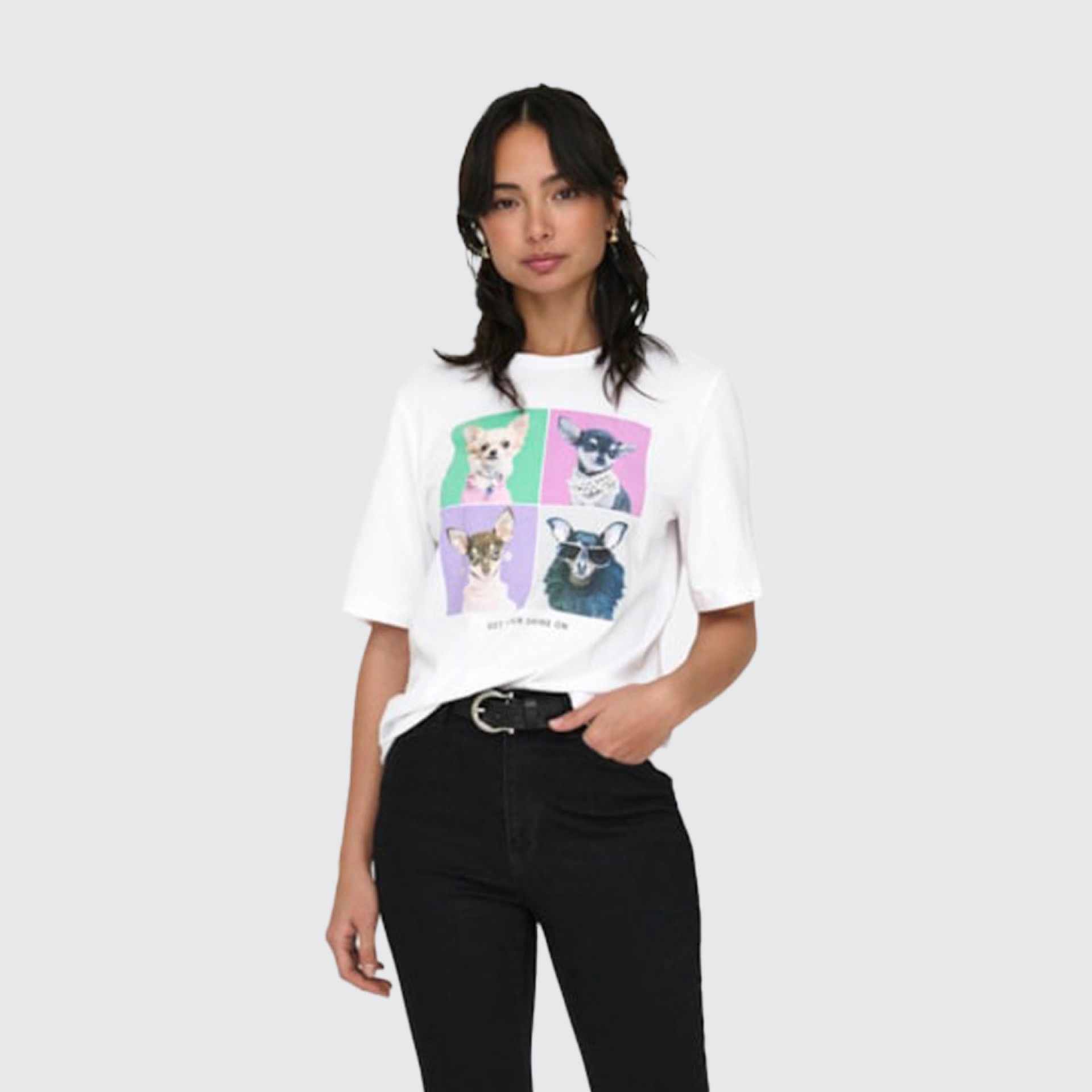 T-shirt Senhora Dorte Boxy Dog Only