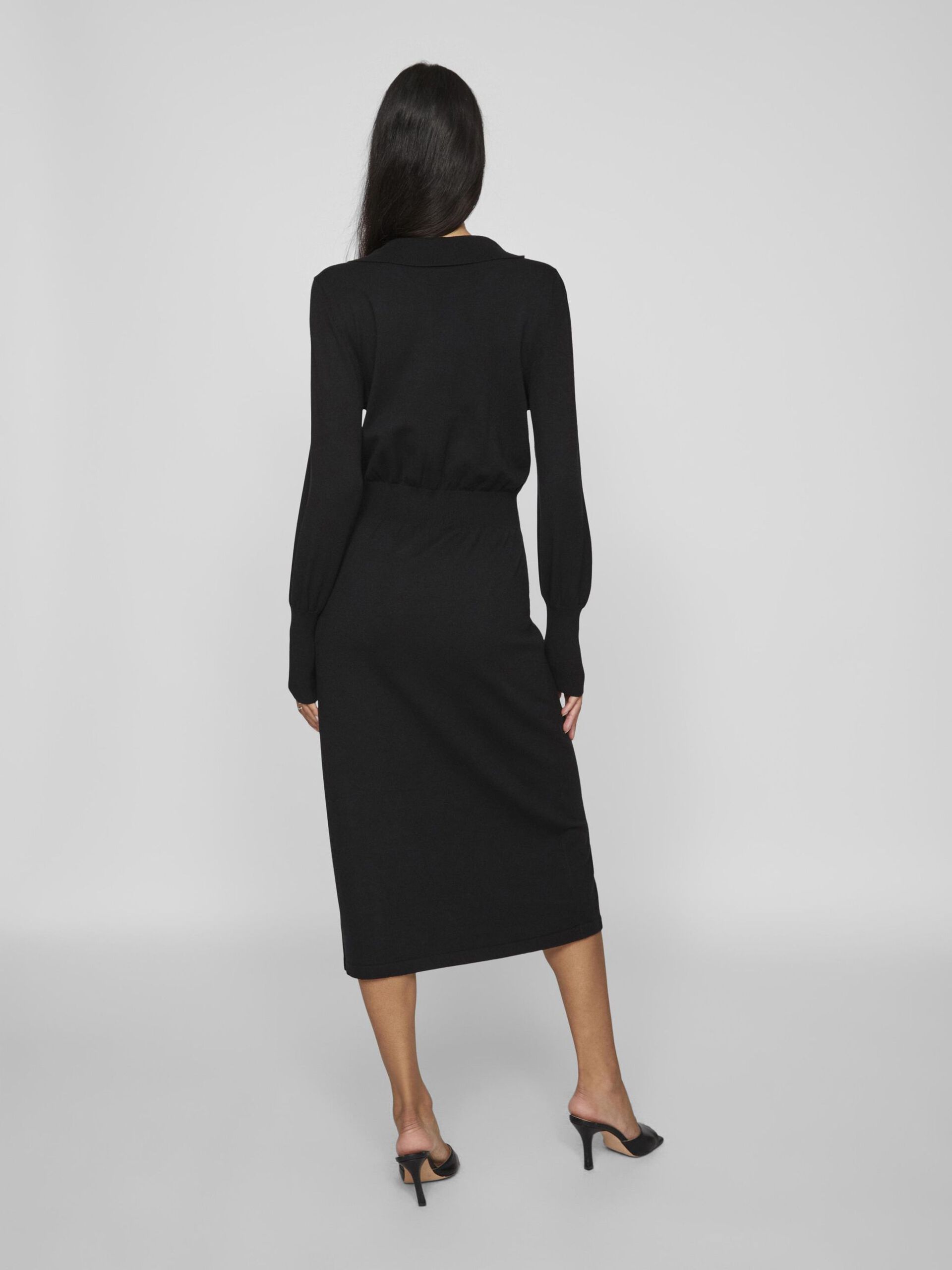 Vestido Malha COMEY Gola V VILA