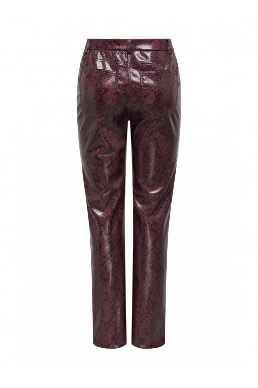 Calça Mulher ONLY AZULA HW STR SNAKE Calça Mulher ONLY AZULA HW STR SNAKE