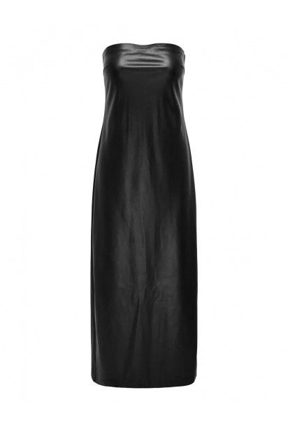 Vestido ONLY ESTHER Tube Faux Leather