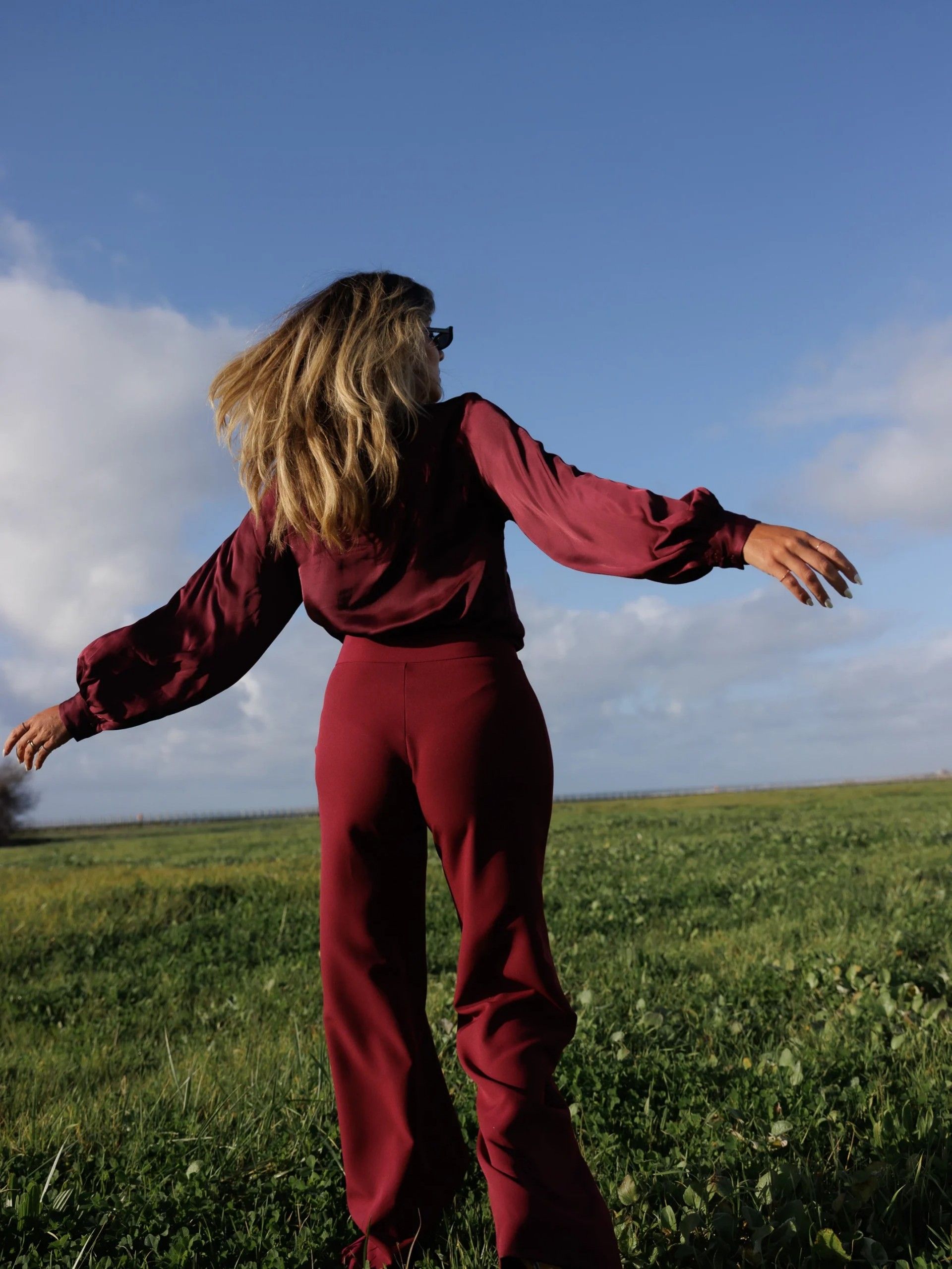 Calça Mulher SCRIPTA Botões dourados
