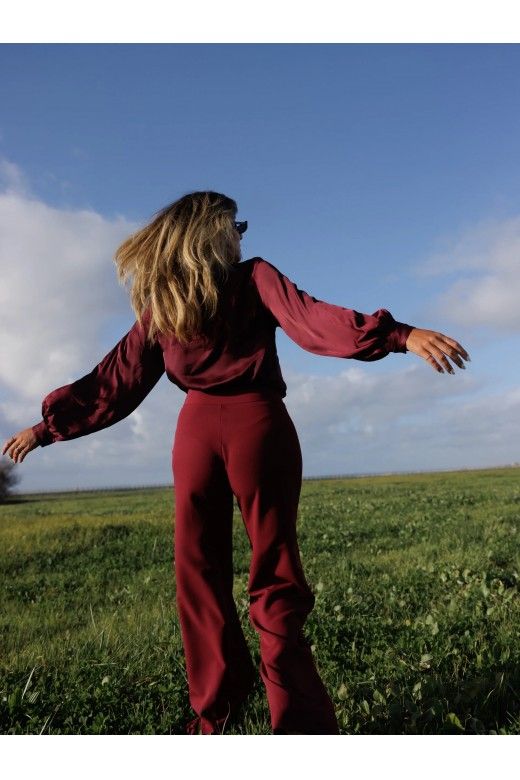 Calça Mulher SCRIPTA Botões dourados Calça Mulher SCRIPTA Botões dourados