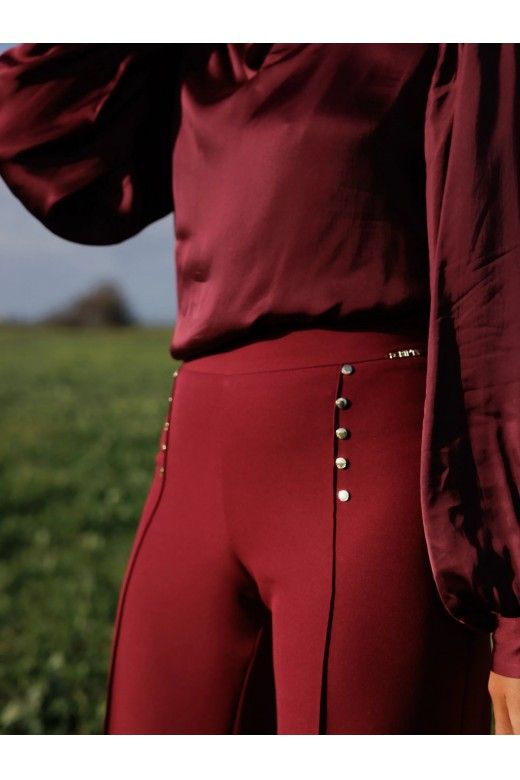 Calça Mulher SCRIPTA Botões dourados Calça Mulher SCRIPTA Botões dourados