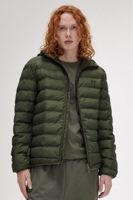 Casaco Homem FRED PERRY Puffer com Capuz