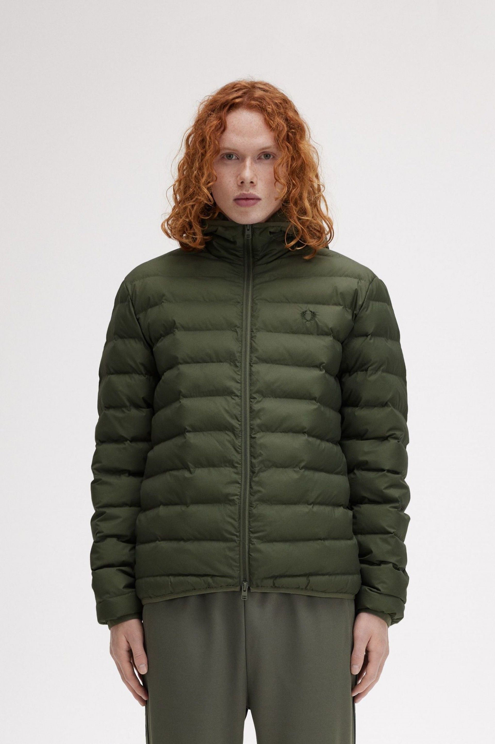 Casaco Homem FRED PERRY Puffer com Capuz