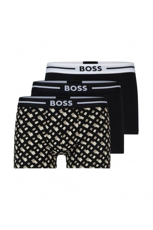 Boxer HUGO BOSS Bold Disign  Pack 3U Organic Cotton