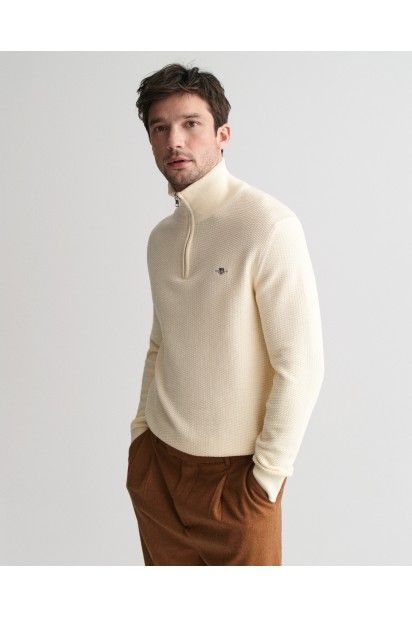 Camisola Homem GANT Zip Texturada