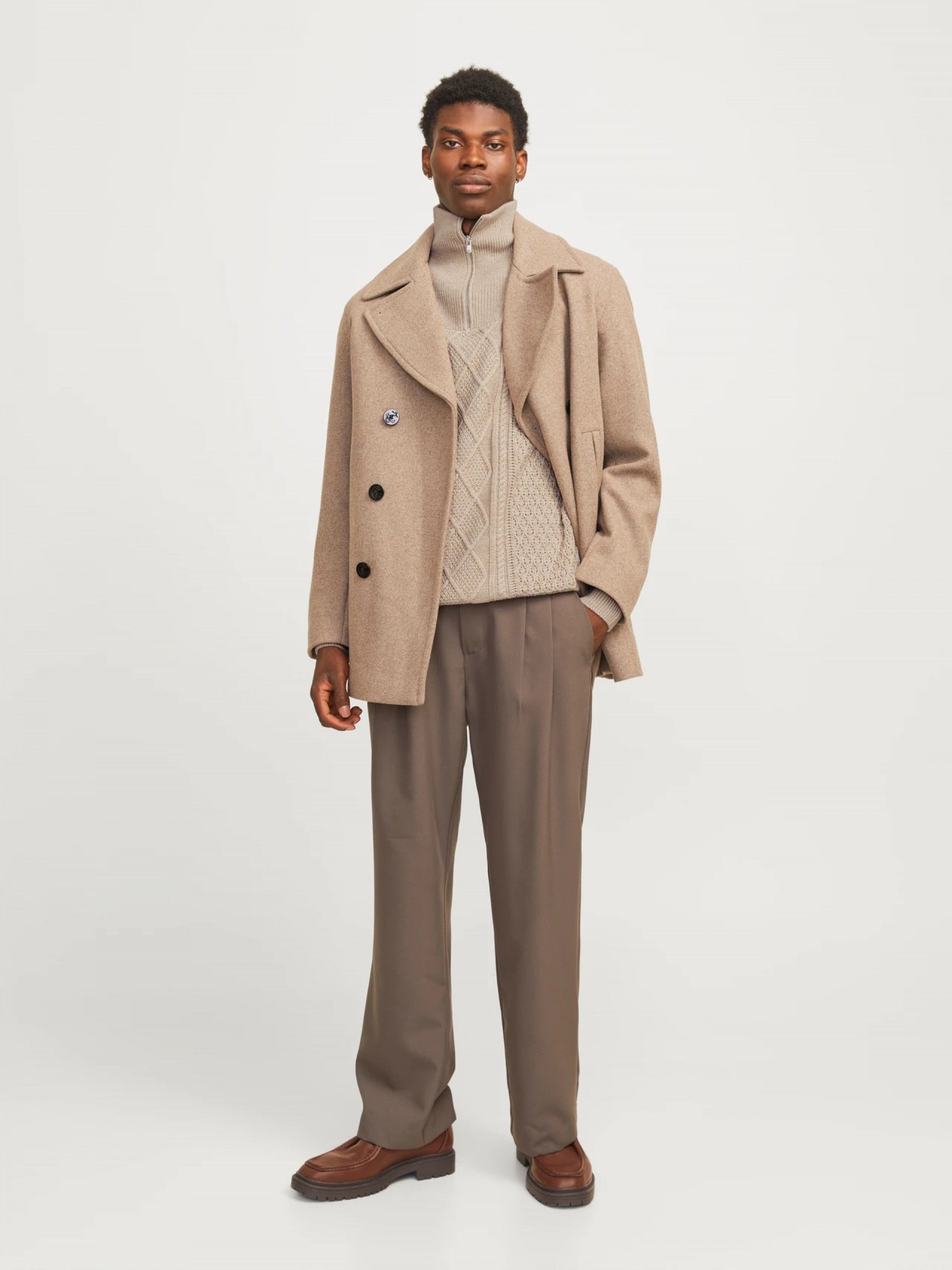 Camisola Homem Jack Jones BLUNORTH com Fecho na Gola