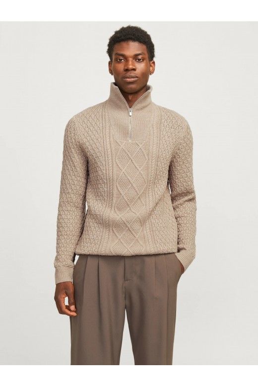 Camisola Homem Jack Jones BLUNORTH com Fecho na Gola Camisola Homem Jack Jones BLUNORTH com Fecho na Gola