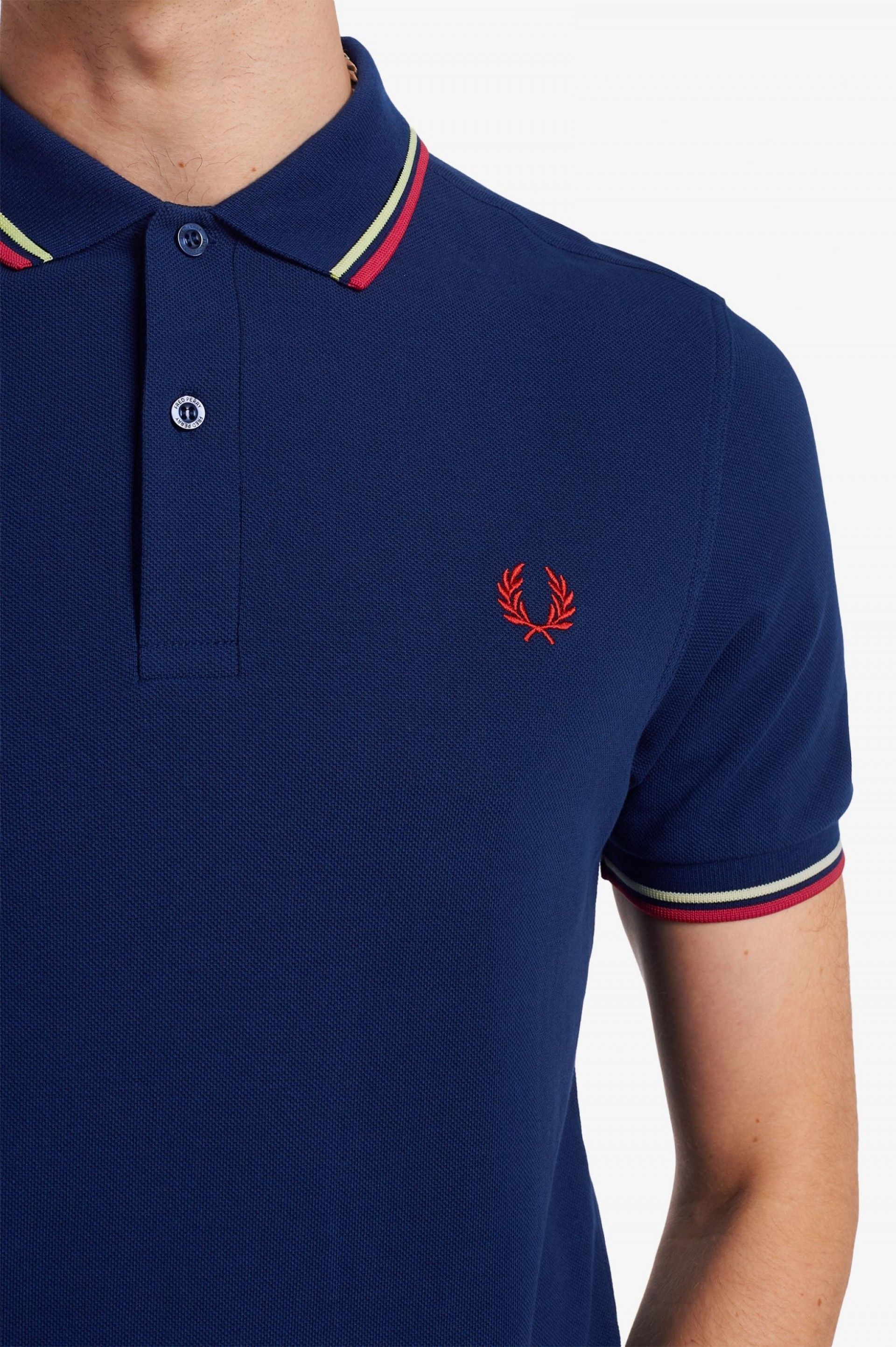 Polo FRED PERRY R/G Slim Fit M3600