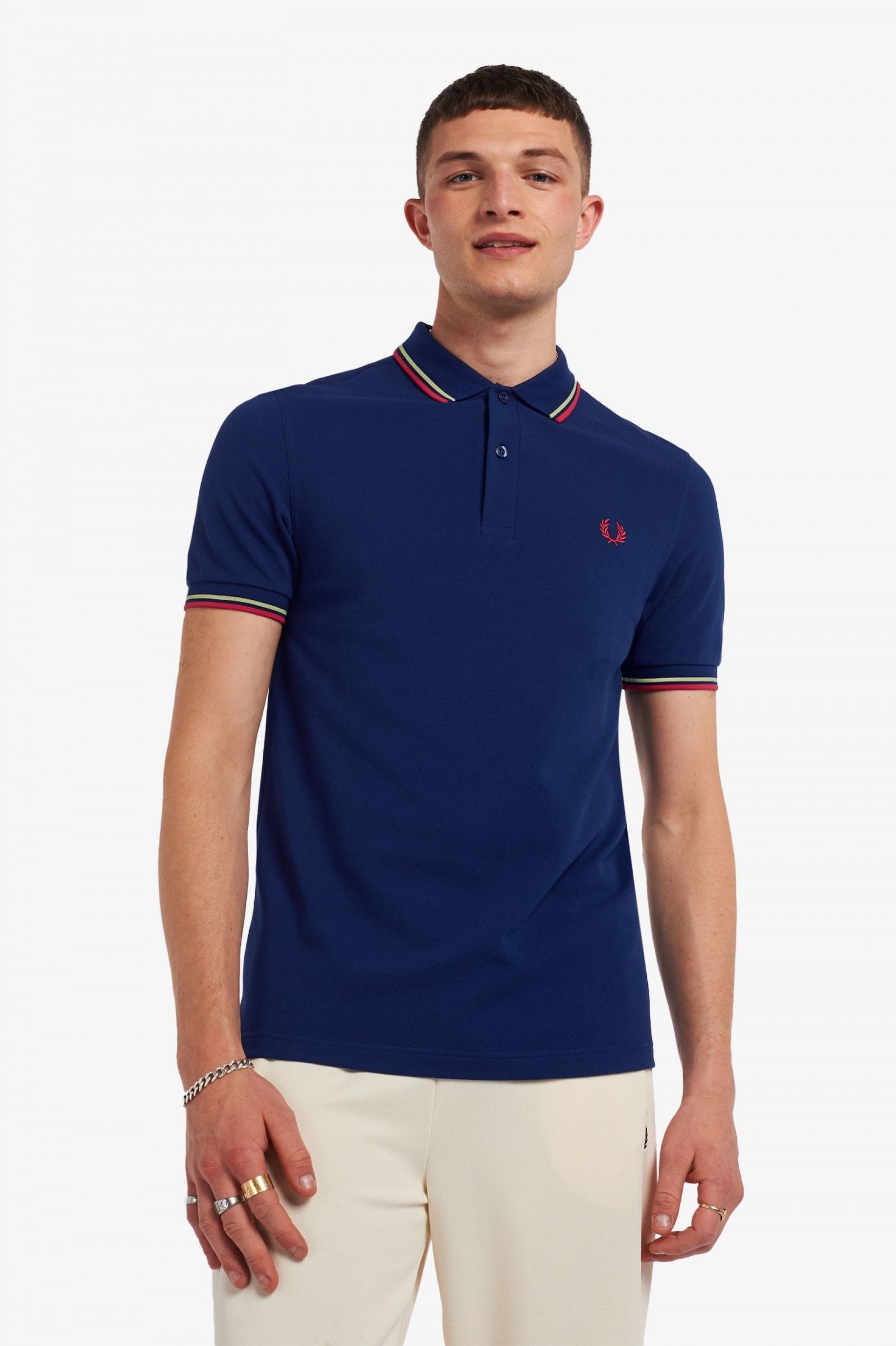 Polo FRED PERRY R/G Slim Fit M3600