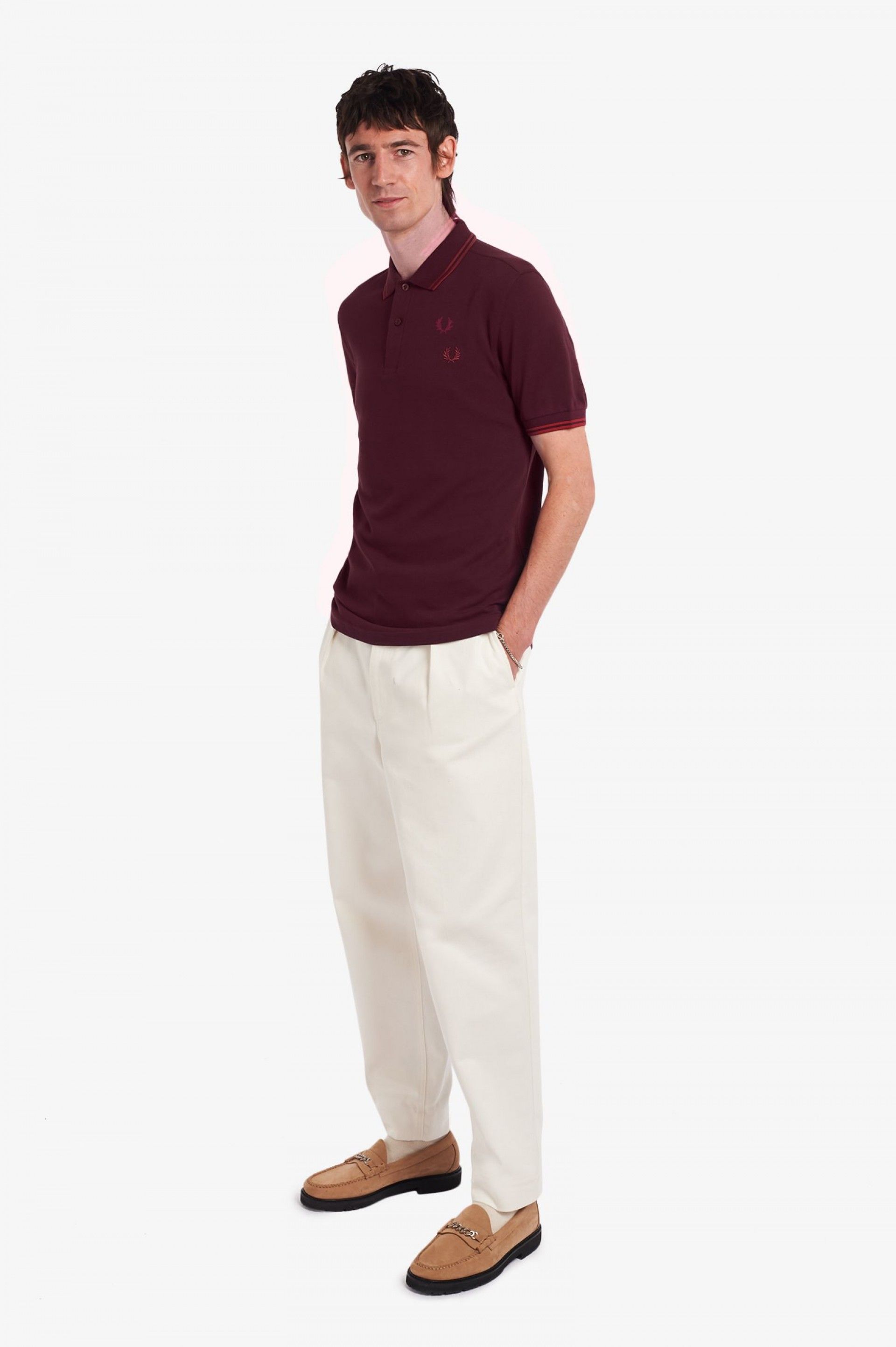 Polo FRED PERRY R/G Slim Fit M3600