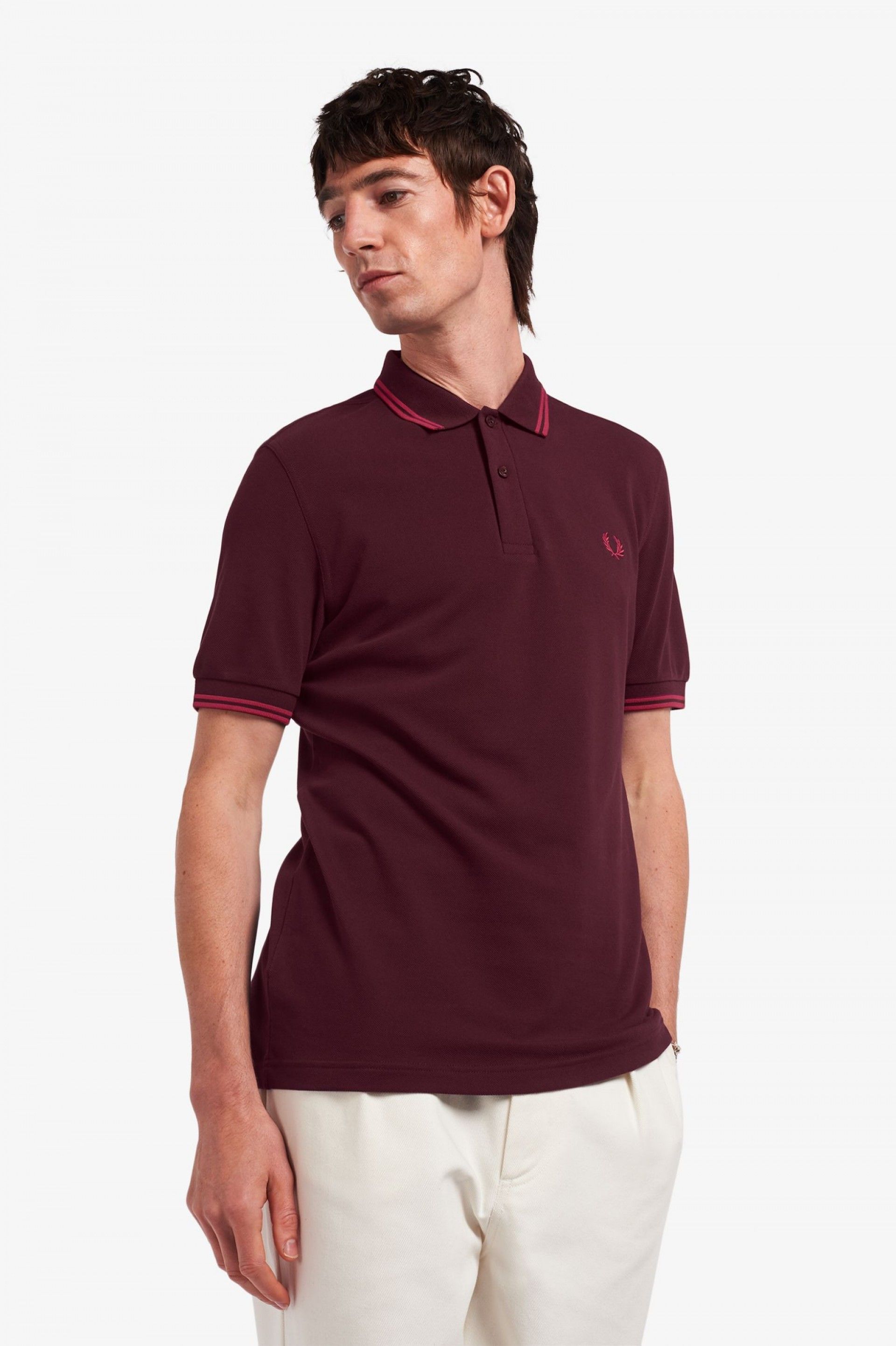 Polo FRED PERRY R/G Slim Fit M3600
