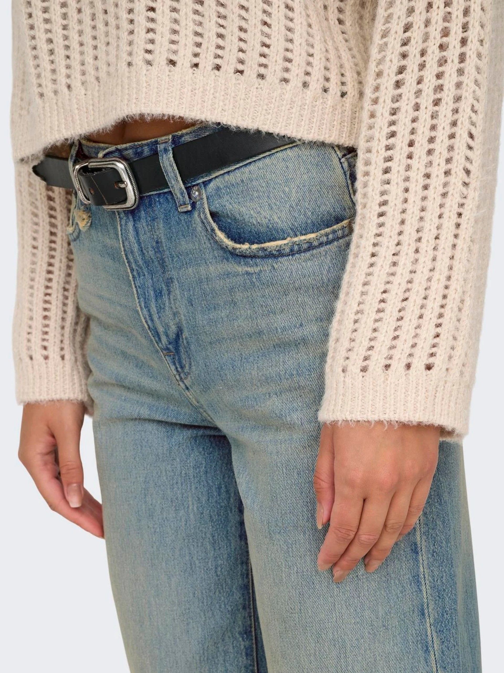 Calça Mulher Jeans BROOME HW Wide Fold ONLY
