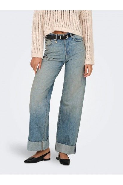 Cala Mulher Jeans BROOME HW Wide Fold ONLY