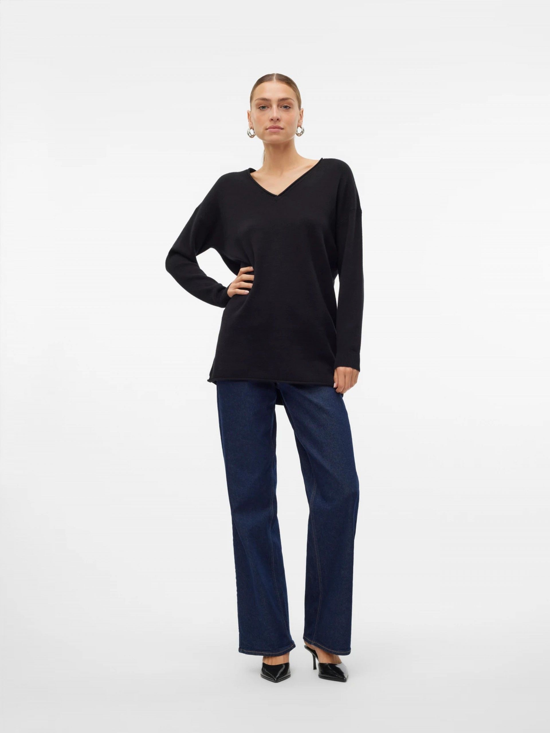 Camisola Mulher Pullover GOLD Long VERO MODA