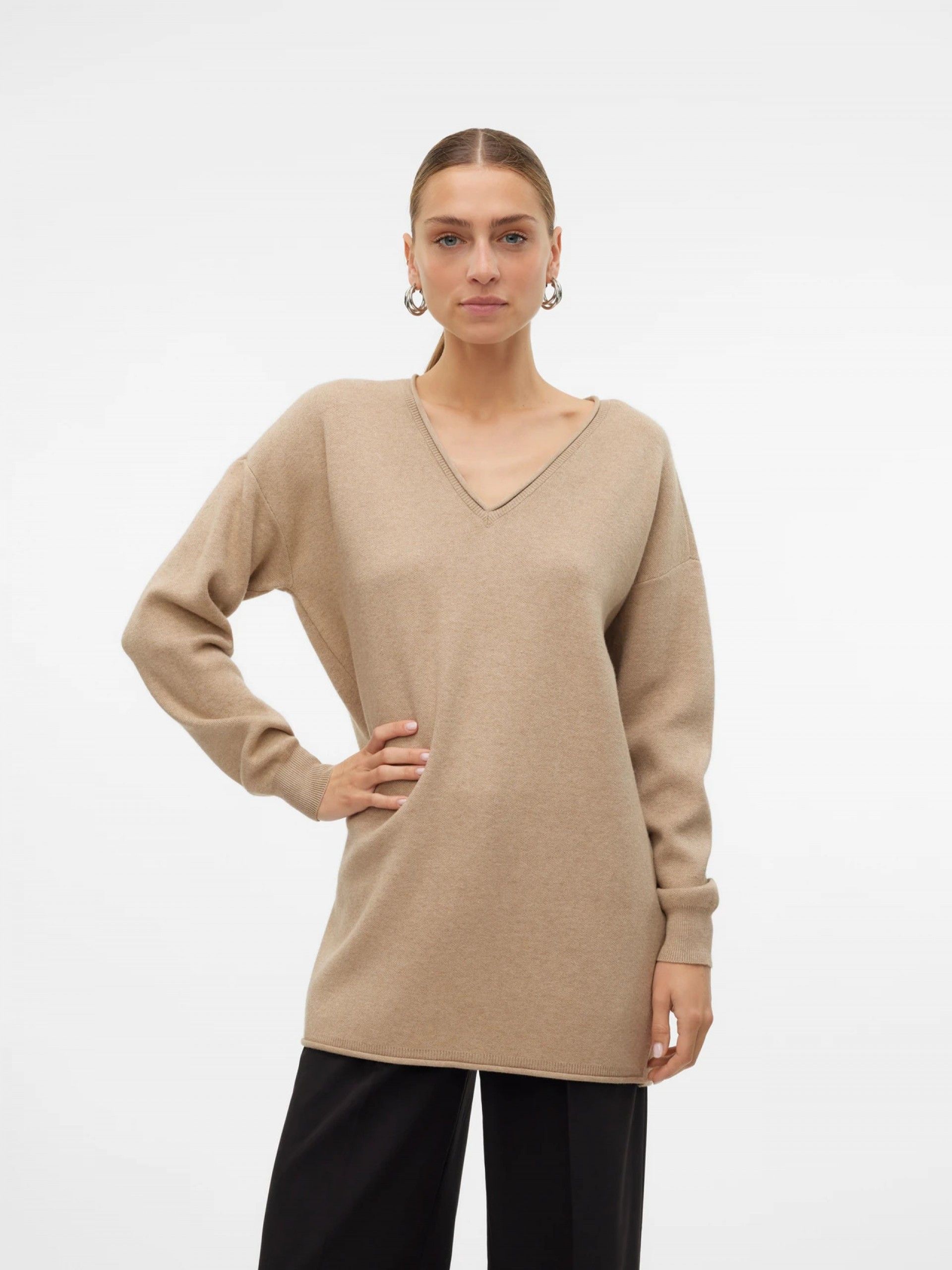 Camisola Mulher Pullover GOLD Long VERO MODA