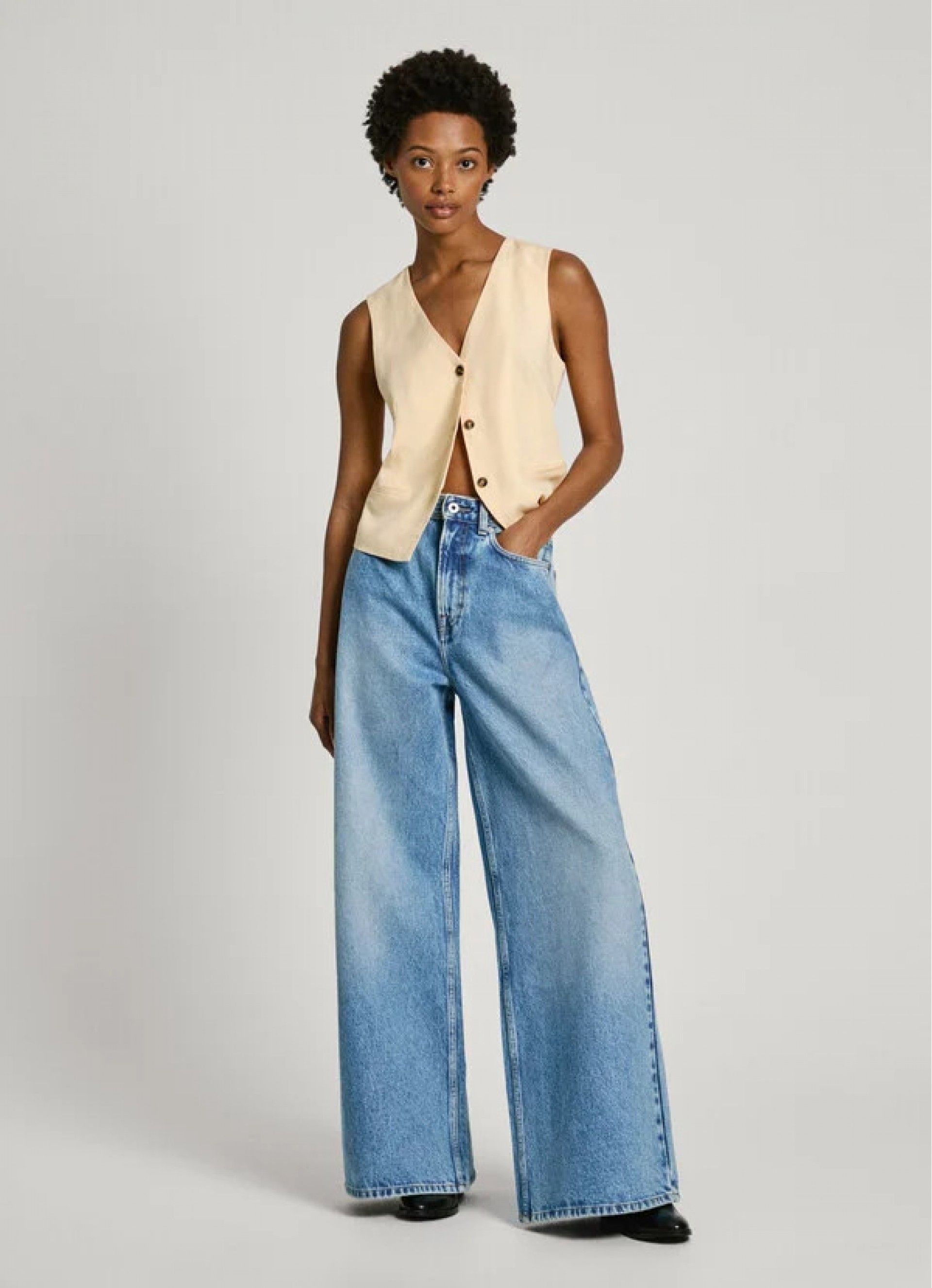 Calça Mulher Jeans WIDE LEG UHW Pepe Jeans