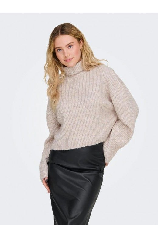 Camisola Mulher Gola Alta MELANIE ONLY Camisola Mulher Gola Alta MELANIE ONLY