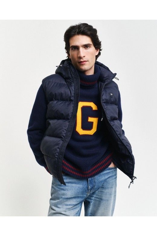 Colete Homem GANT Acolchoado com Capuz Colete Homem GANT Acolchoado com Capuz