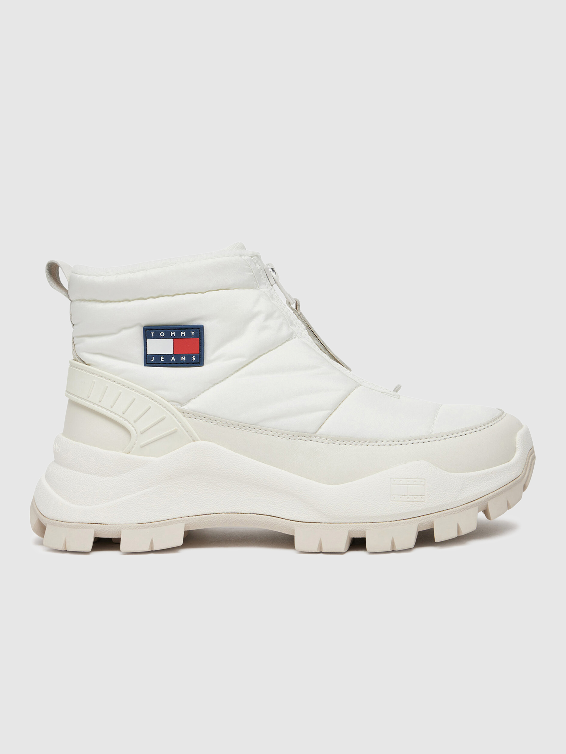 Bota Mulher Tommy Hilfiger Hybrid em Bege Ecru