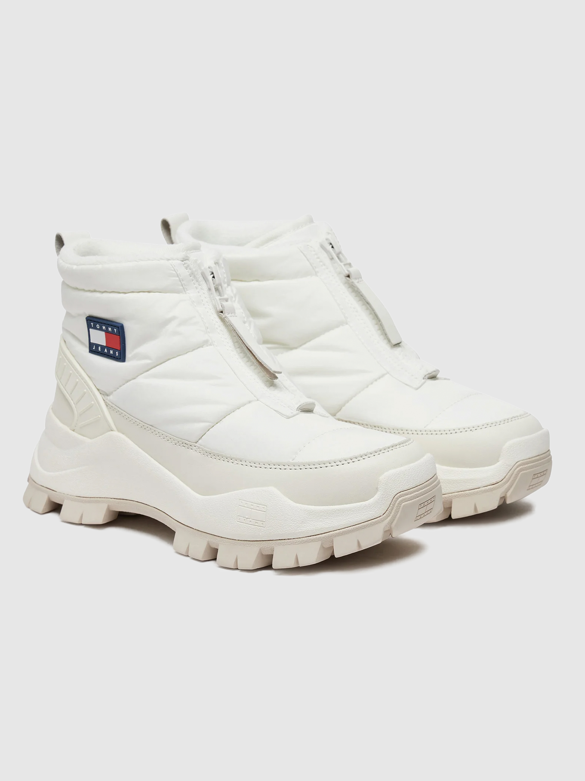 Bota Mulher Tommy Hilfiger Hybrid em Bege Ecru