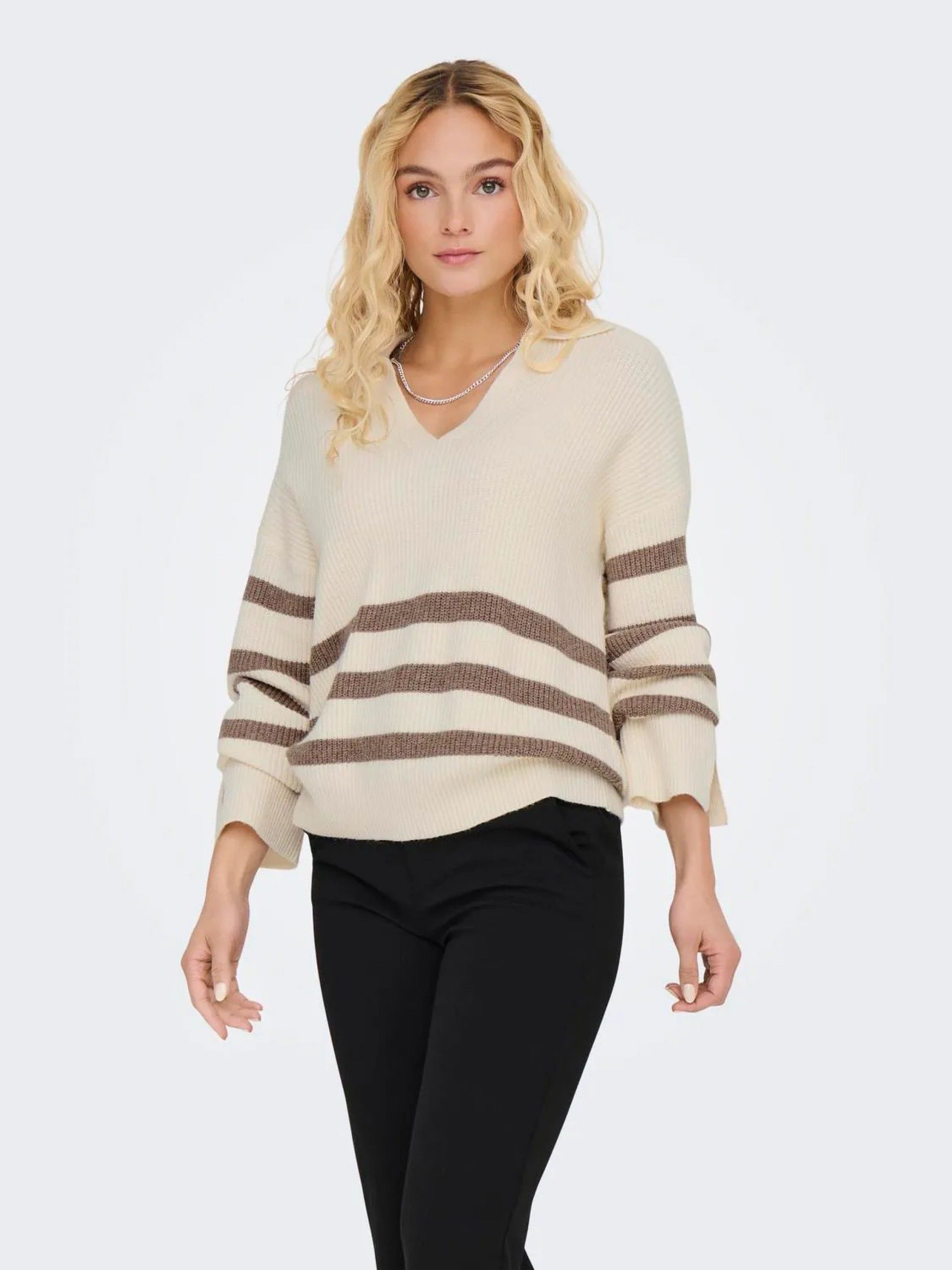 Camisola Mulher Polo V MONNA ONLY