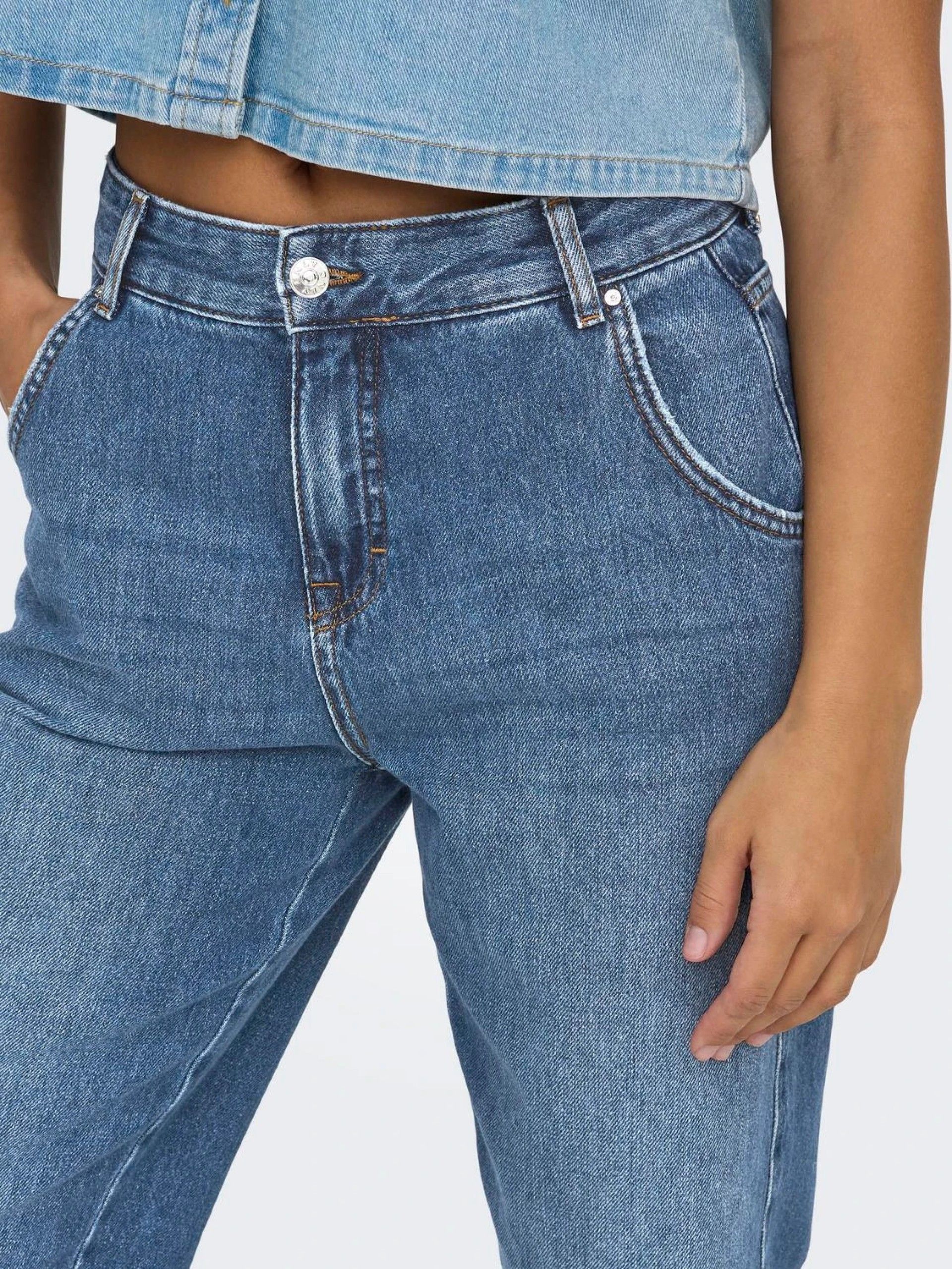 Calça Mulher Jeans TROY HW Garrot ONLY