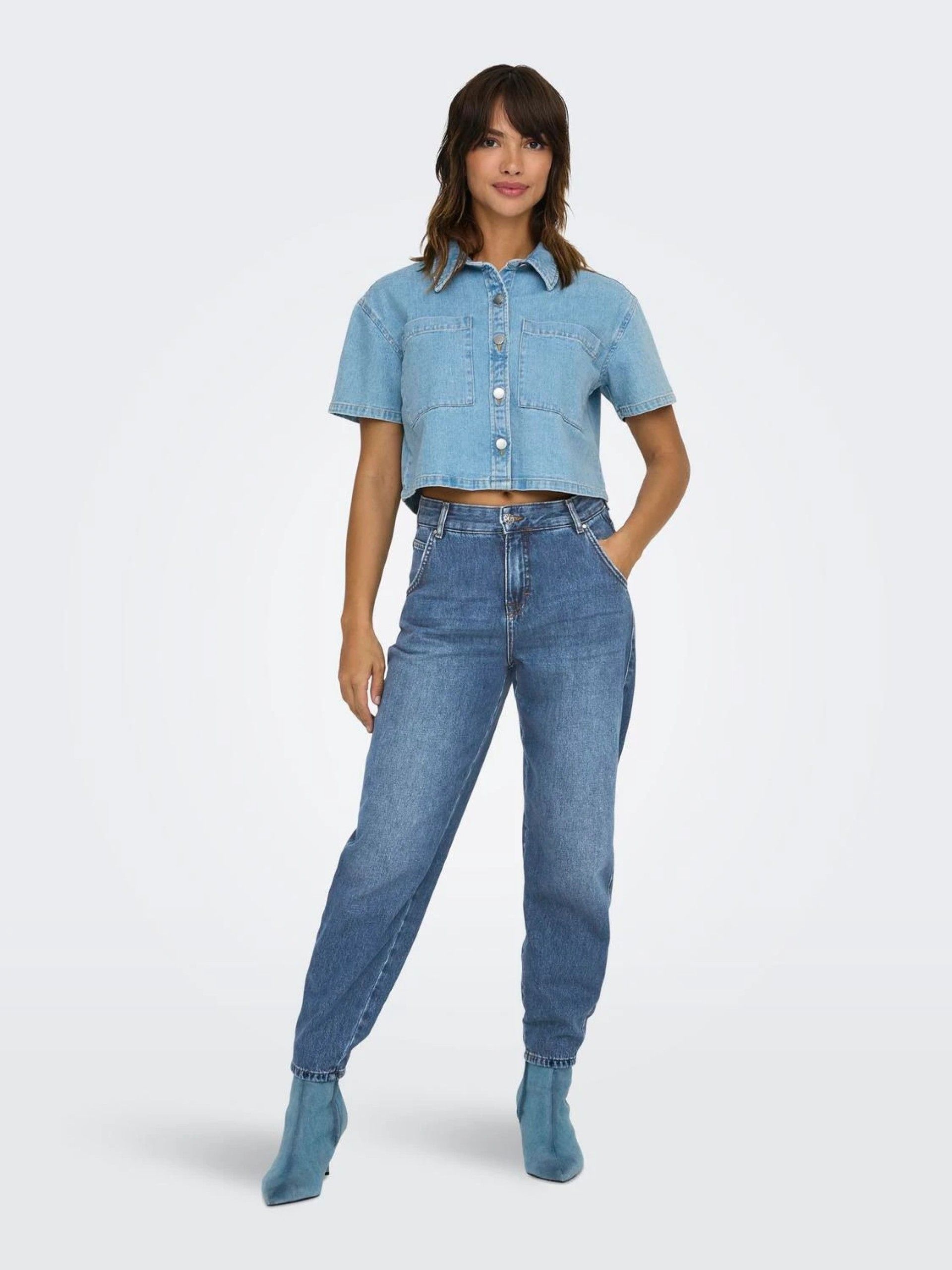 Calça Mulher Jeans TROY HW Garrot ONLY