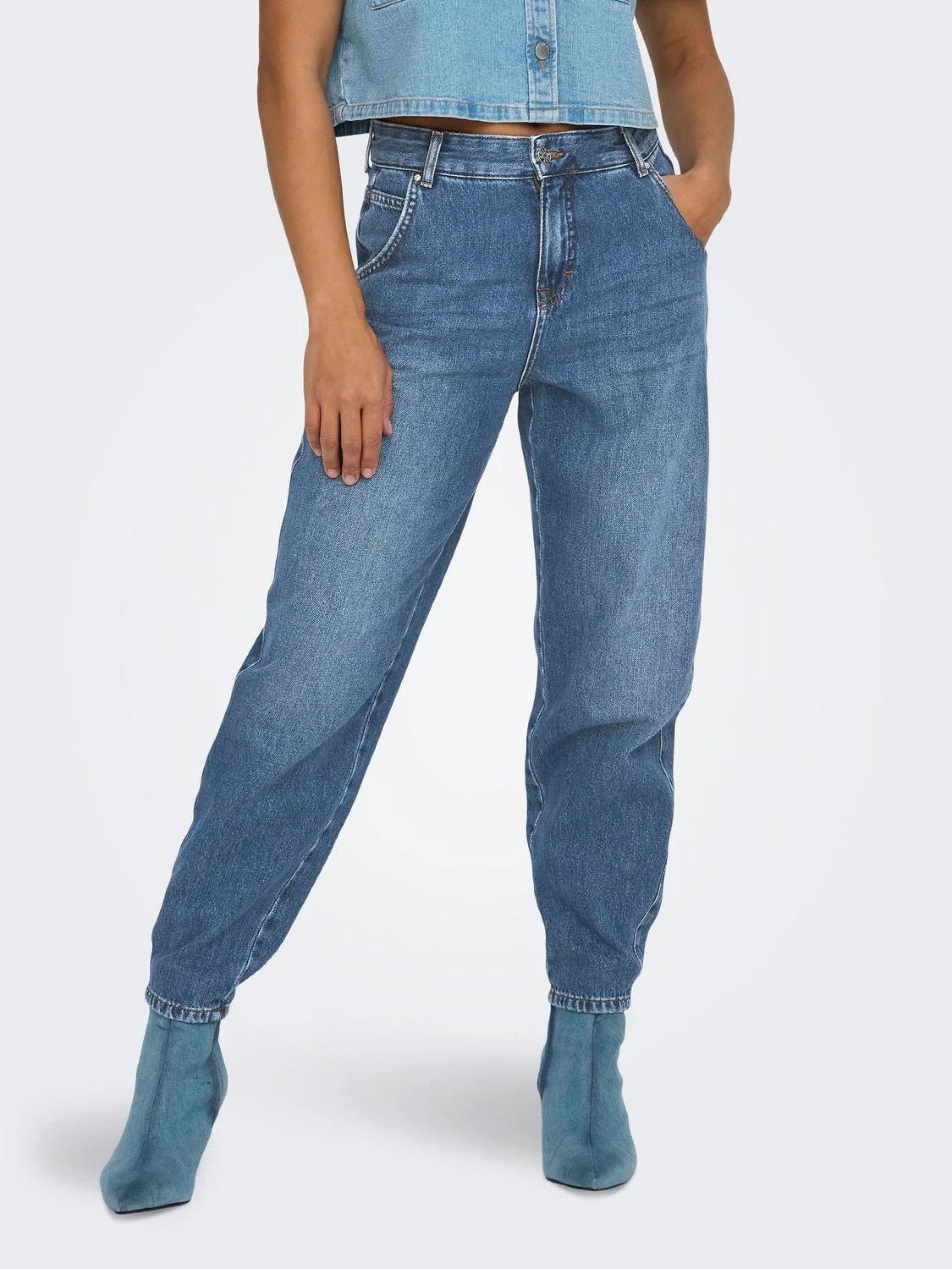 Calça Mulher Jeans TROY HW Garrot ONLY