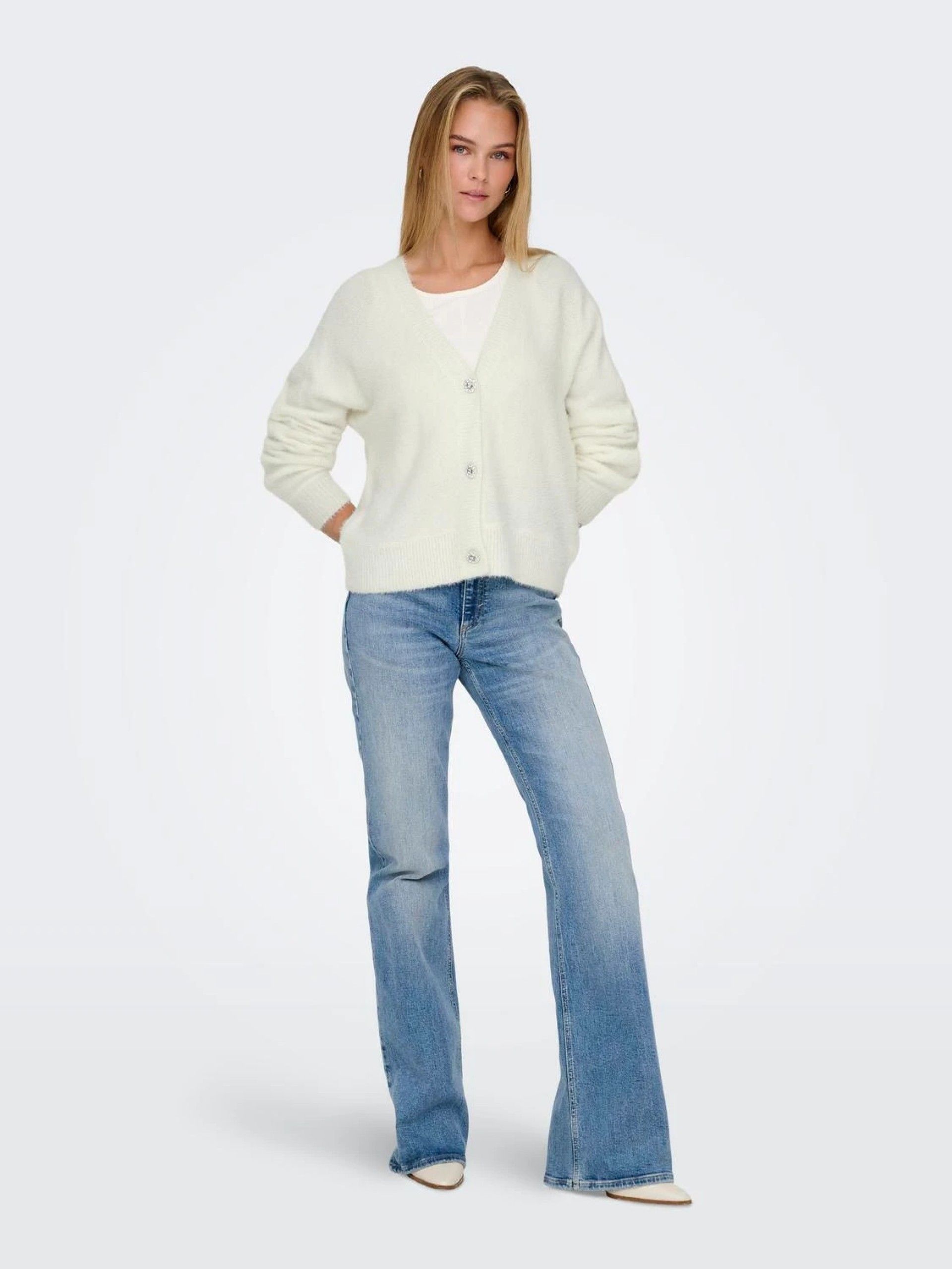 Casaco Malha V Mulher ELLA PIUMO ONLY