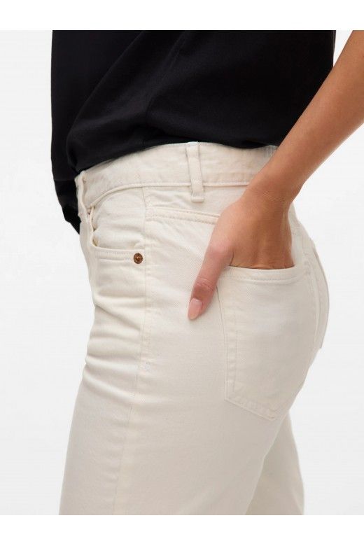 Calça Mulher Jeans TESSA Cru VERO MODA Calça Mulher Jeans TESSA Cru VERO MODA