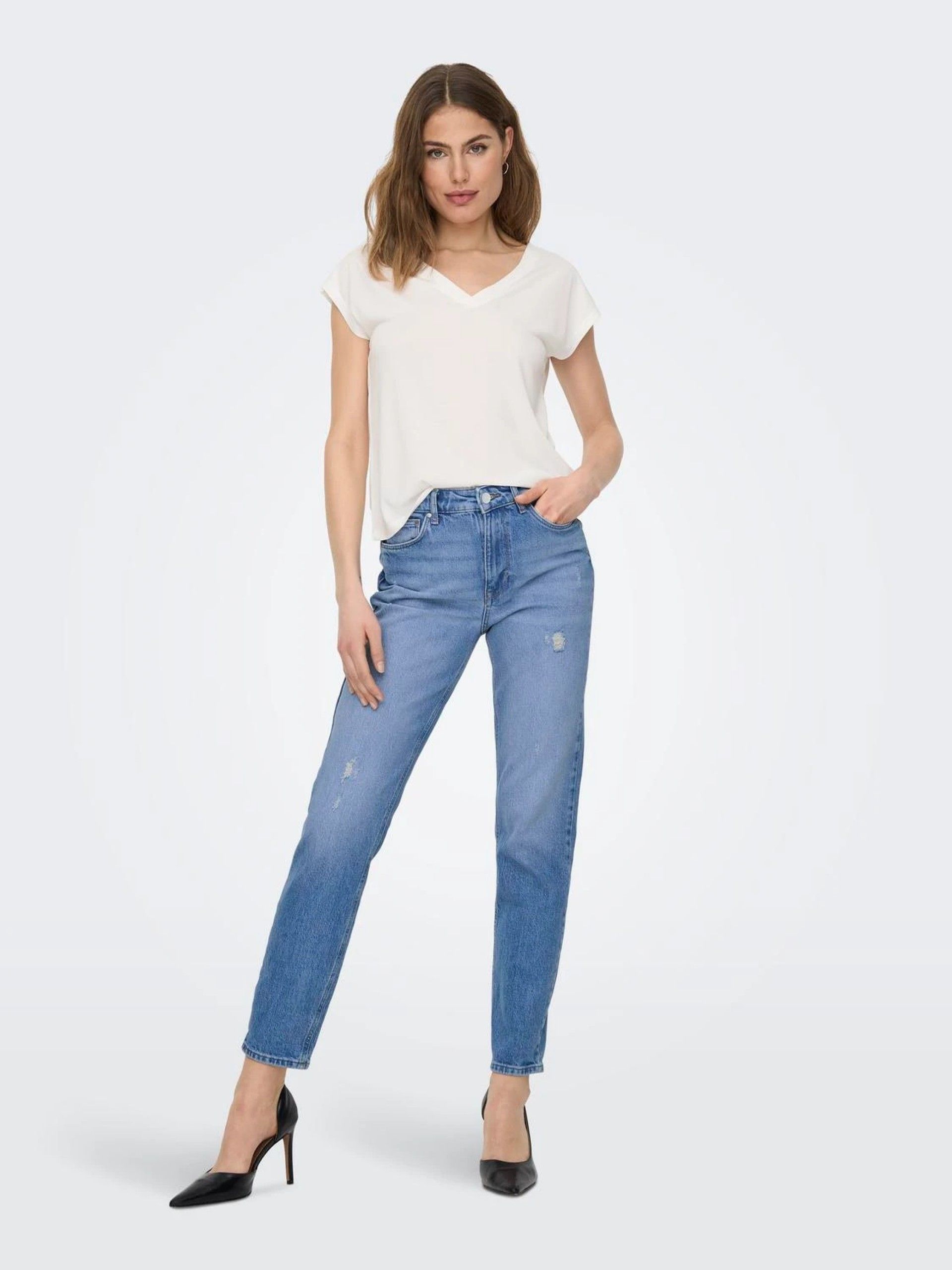 Calça Mulher Jeans EMILY HW STR ONLY