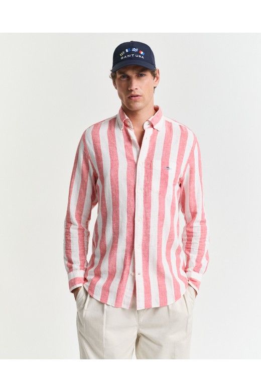 Camisa GANT Riscas LINEN BOLD Casual Camisa GANT Riscas LINEN BOLD Casual